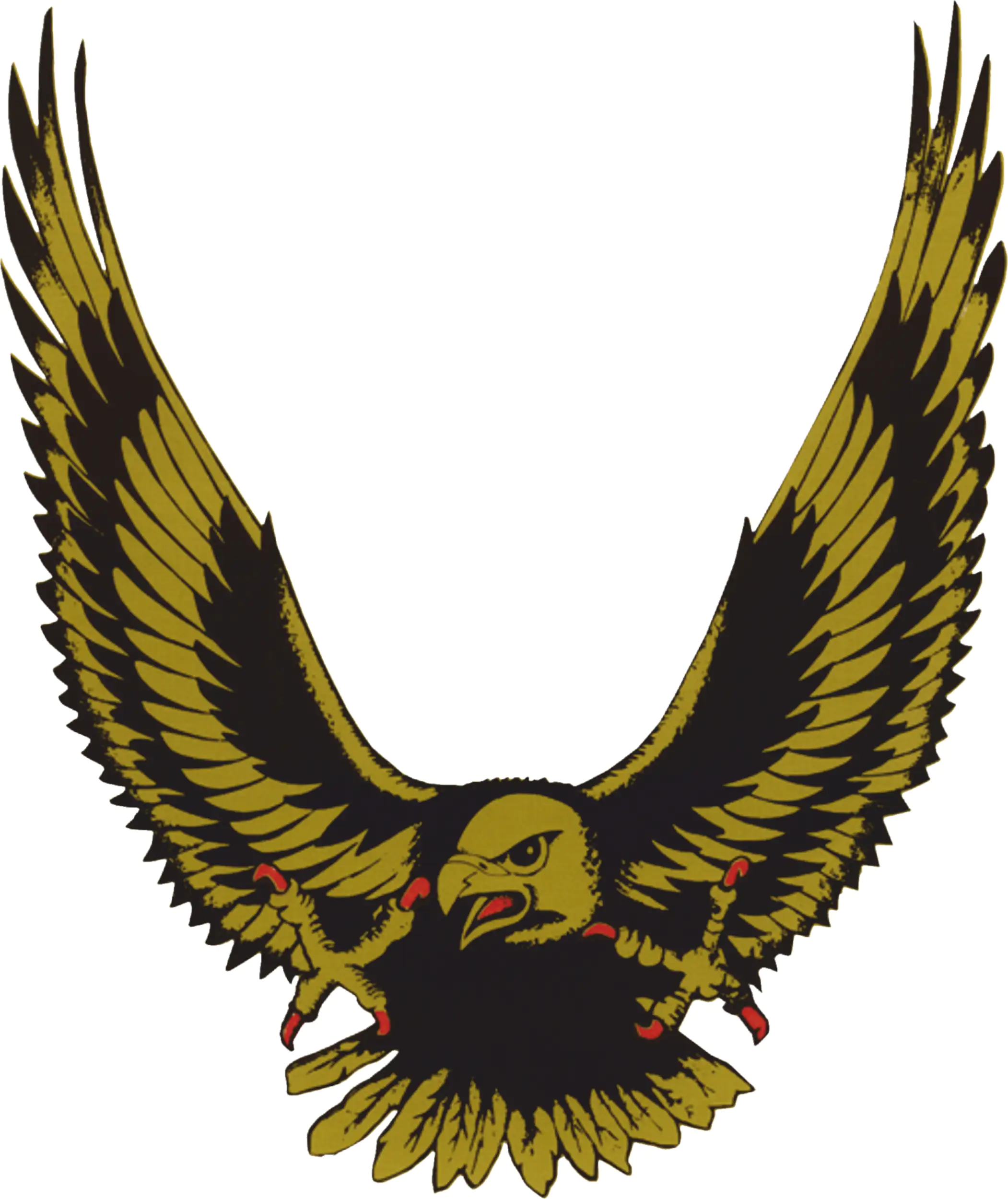 Hermann Schütz Aufkleber Adler gold 125x100mm