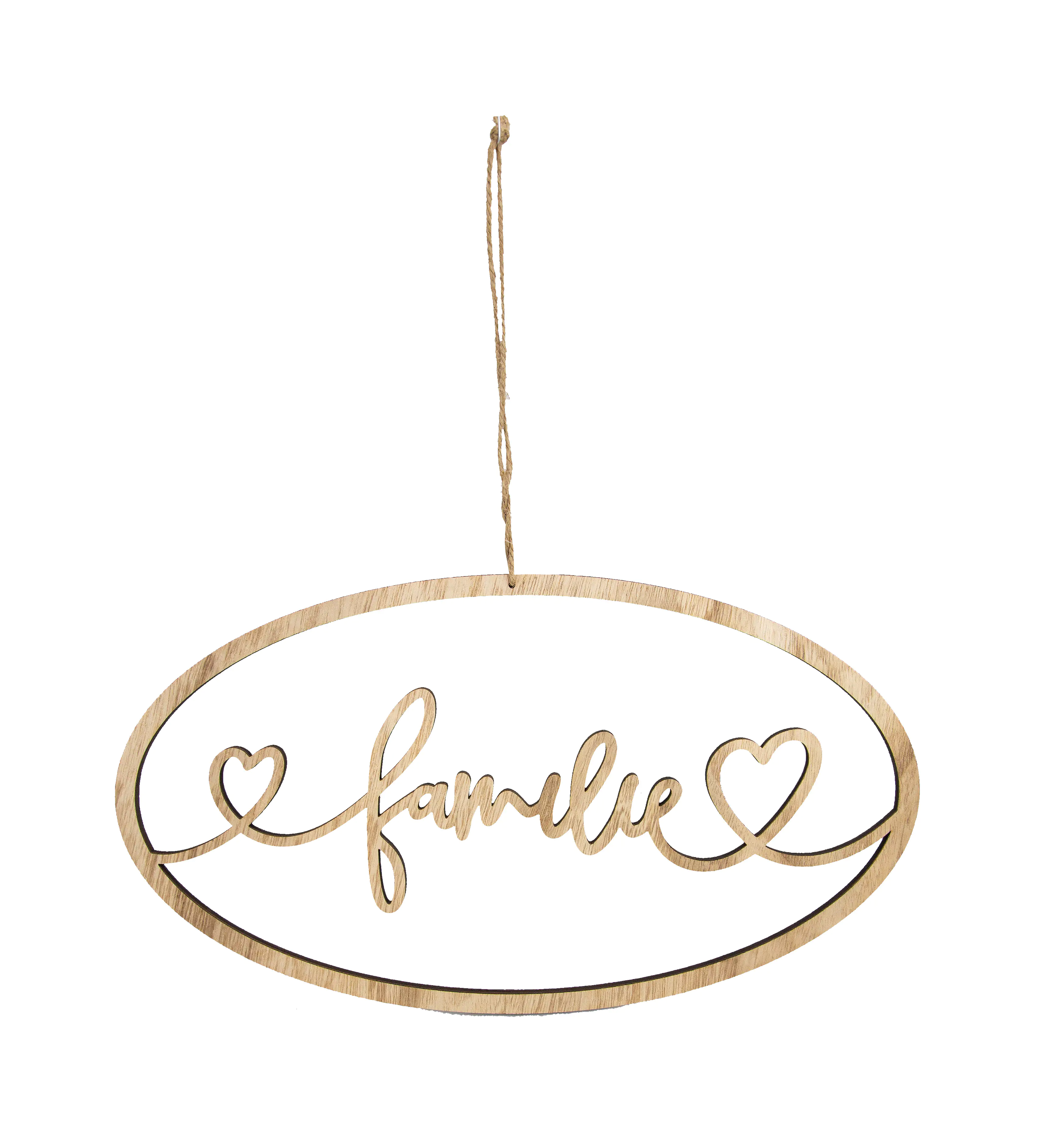 Riffelmacher Dekohänger Familie oval 40 x 23 cm