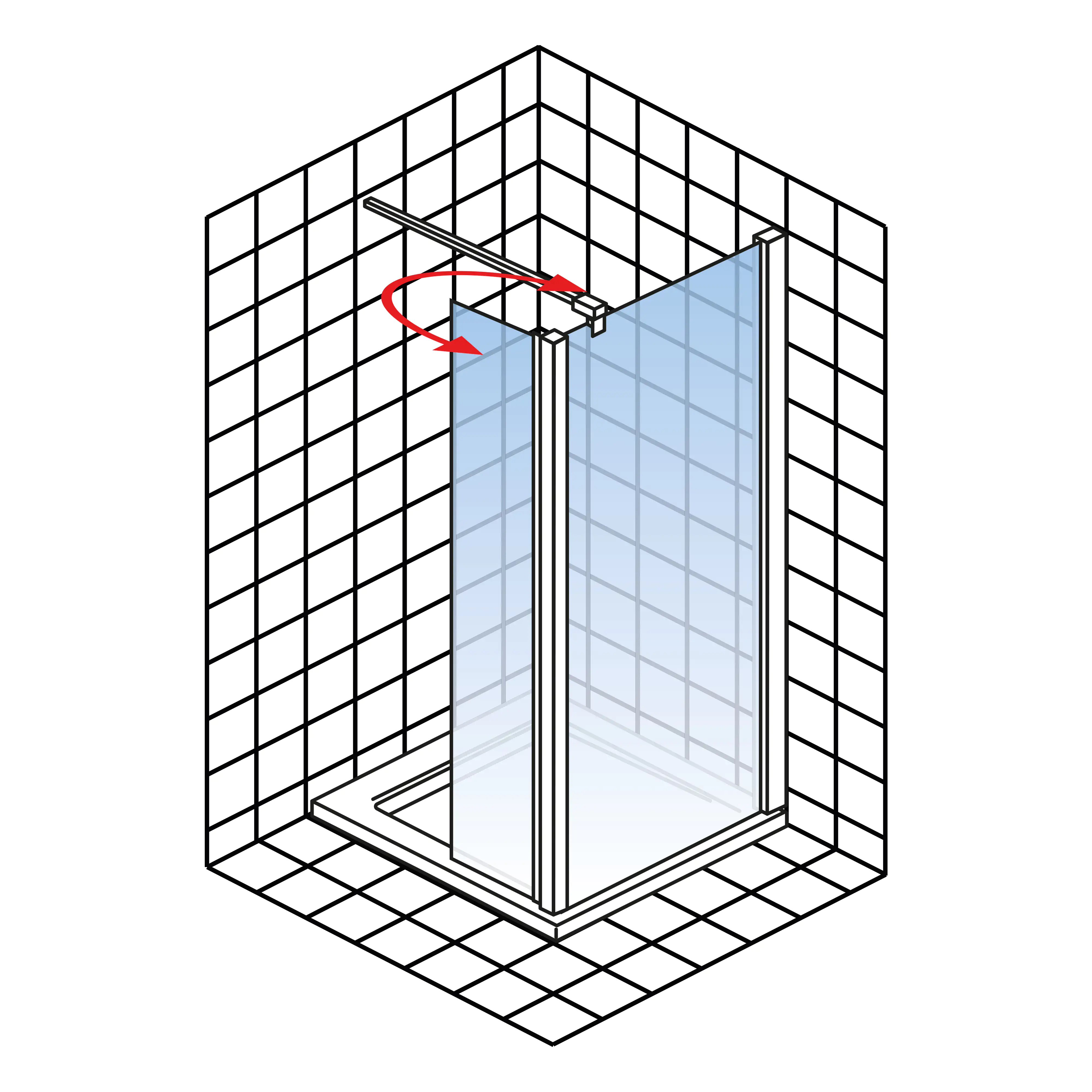 Schulte Walk In 100 x 40 x 200 cm MasterClass