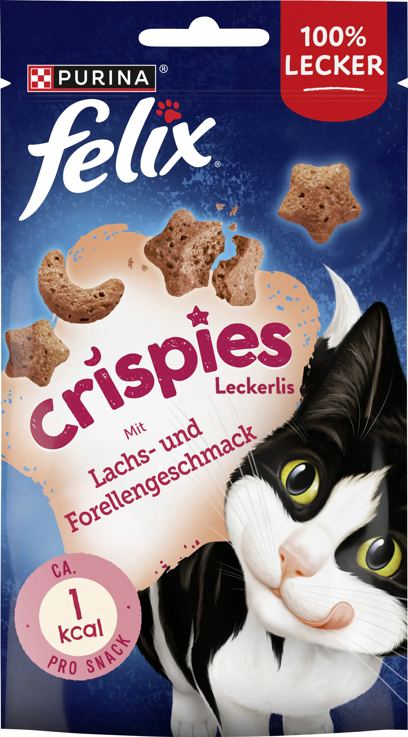 Felix Crispies Katzensnack Lachs und Forelle 45g