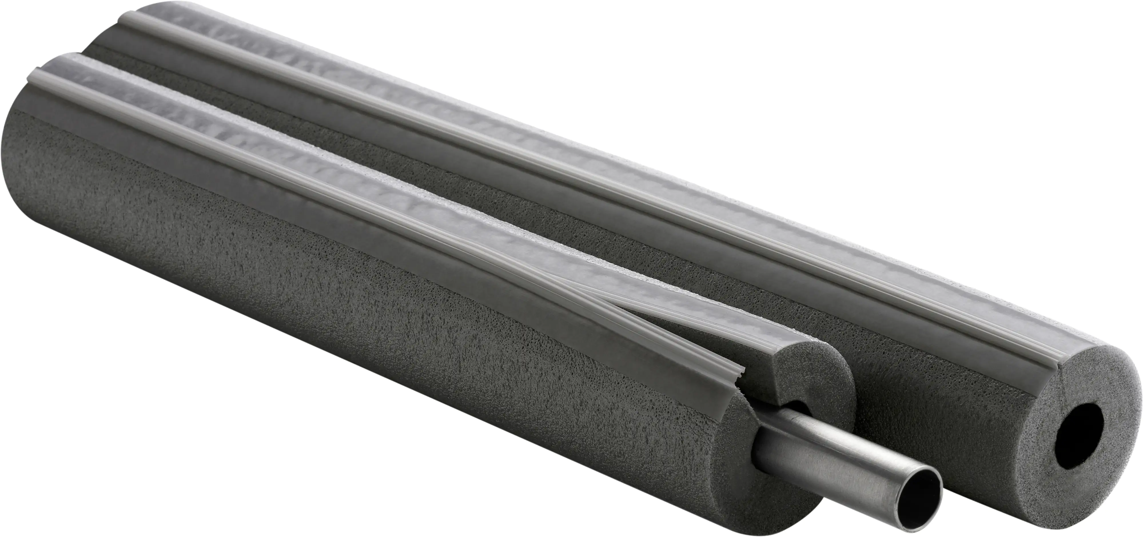 Climatube®Zip PE-Rohrisolierung grau; Zipverschluss; 22-15; 1 Meter