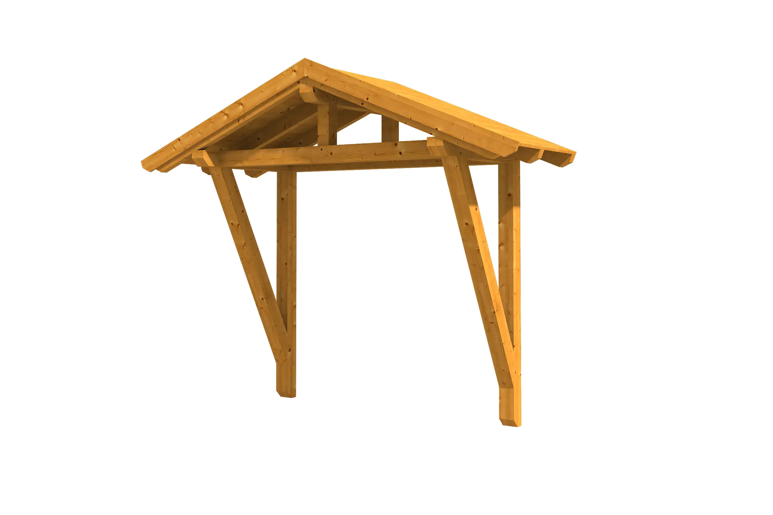 SKAN HOLZ Vordach Stralsund Typ 2 289 x 116 cm, lasiert in Eiche hell