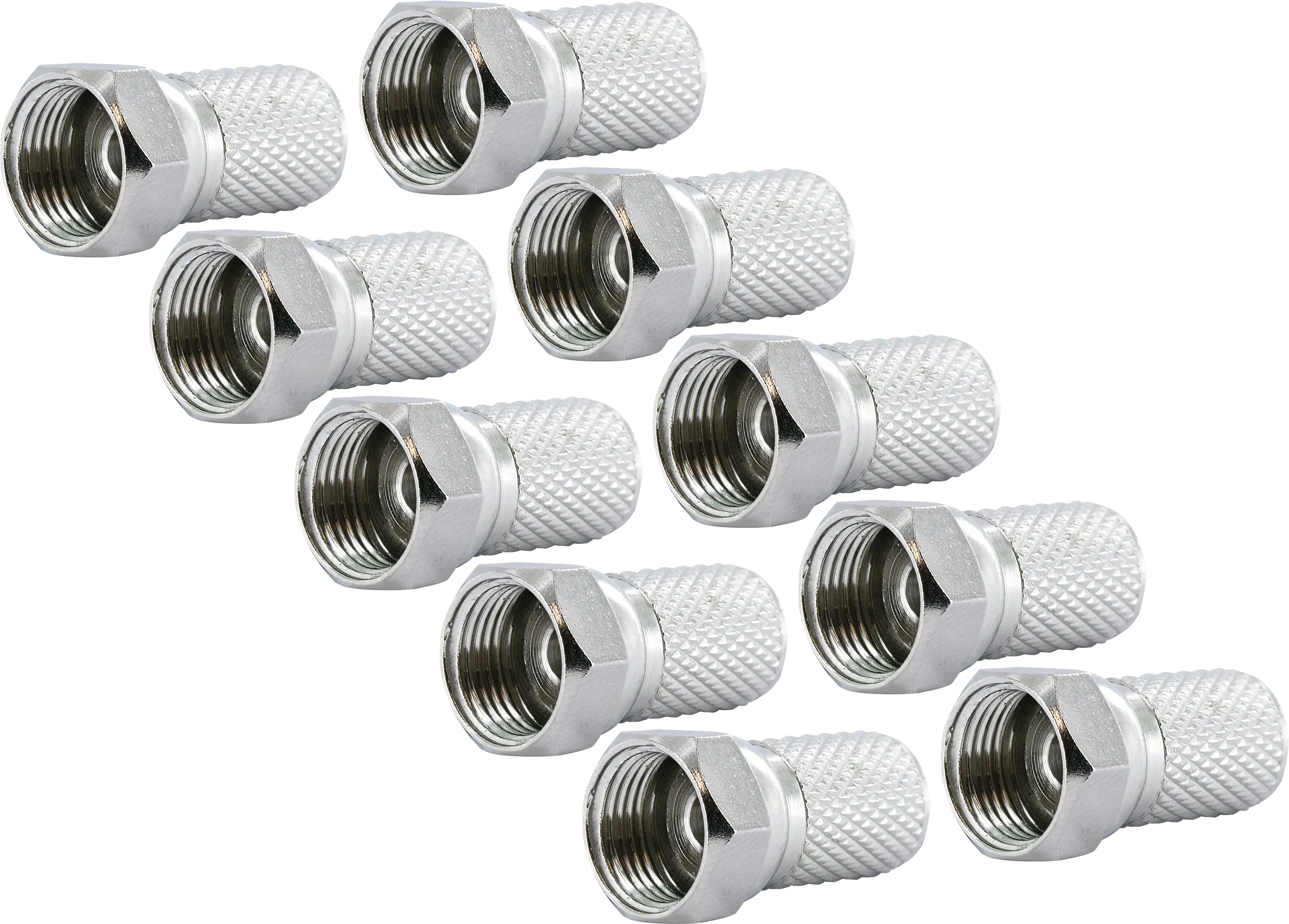 Schwaiger F Stecker FST8010 531 10x F Aufdrehstecker für Kabel mit 8mm Durchmesser Schwaiger F Stecker FST8010 531 10x F Aufdrehstecker für Kabel mit 8mm Durchmesser