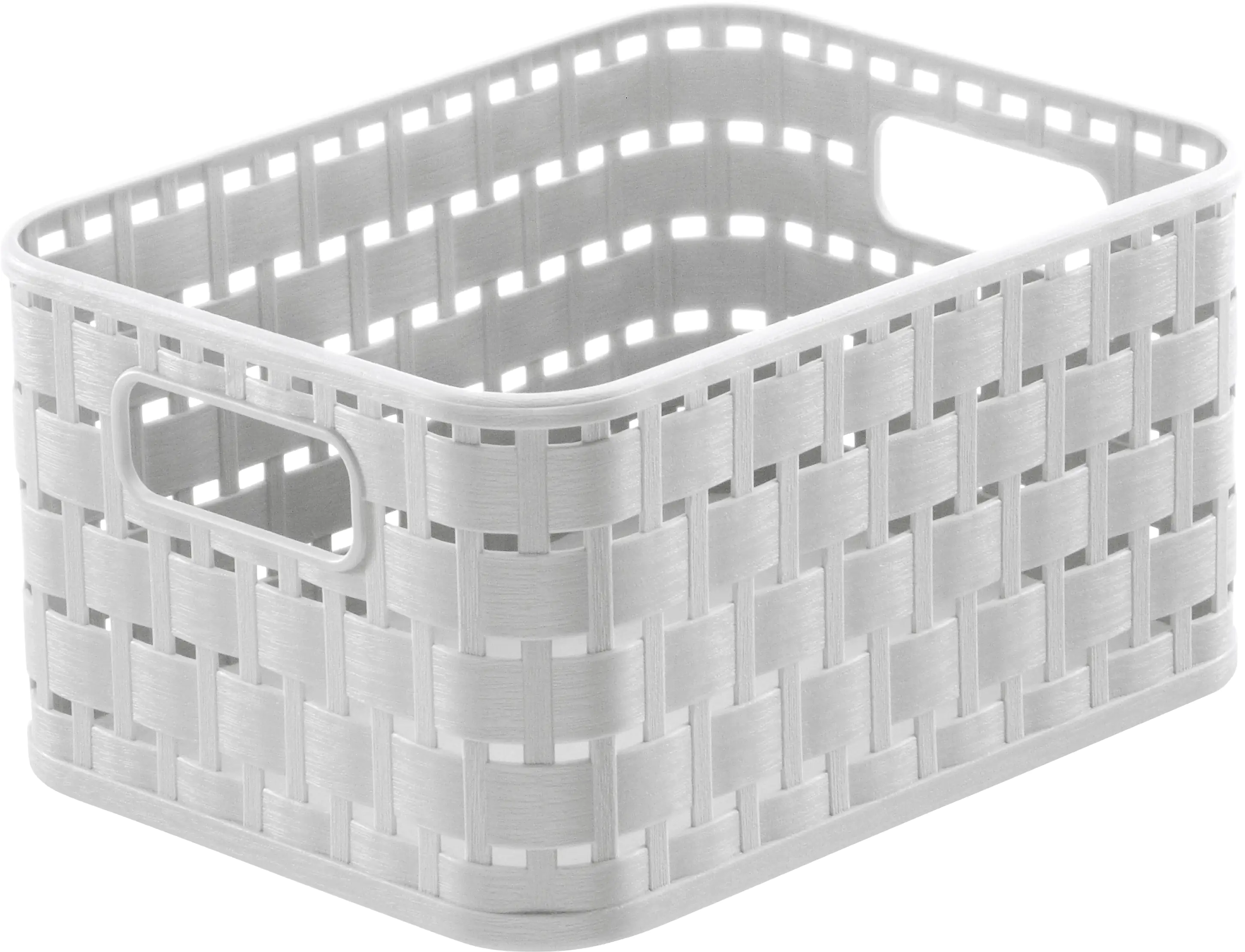 Rotho Korb Country A6, 2 L mistletoe weiß