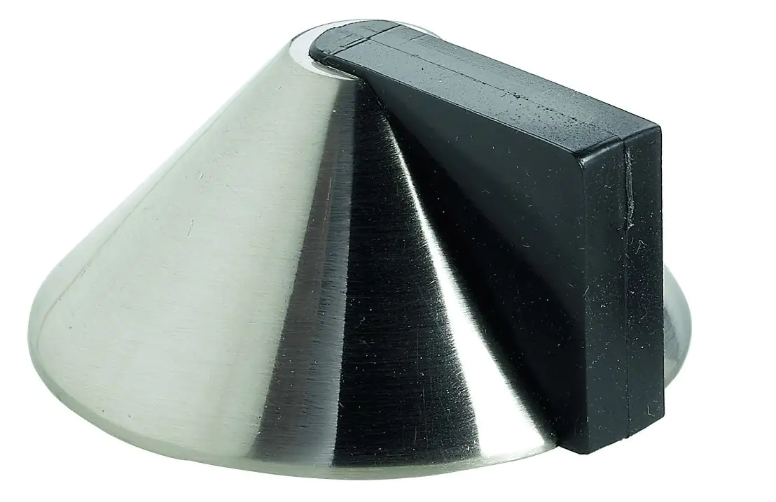 4008057064316 Hettich Türstopper 25,0 x 47,0 mm Edelstahl-Optik - 1 Stück