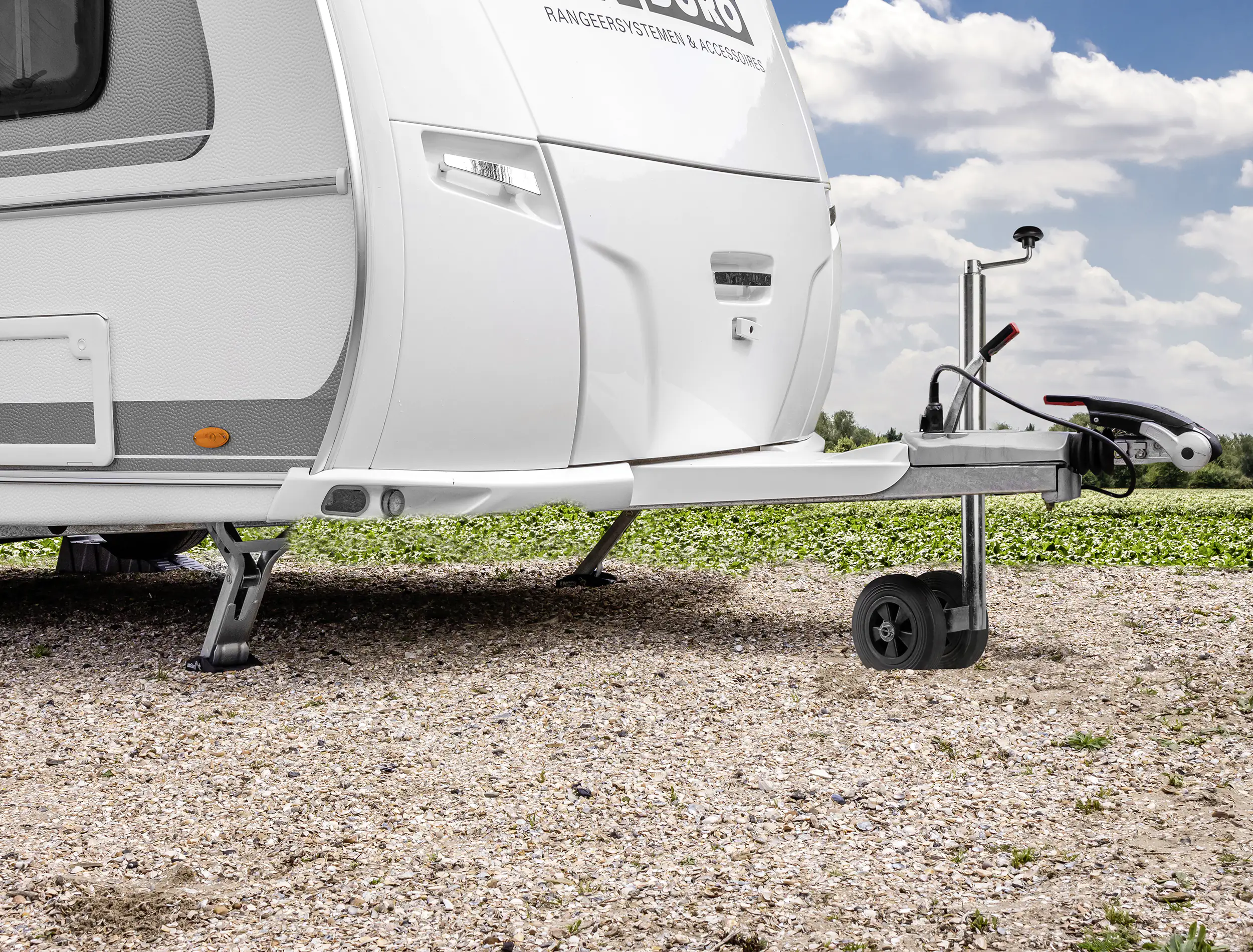 Calima Doppel-Stützrad 48mm für Wohnwagen und große Anhänger