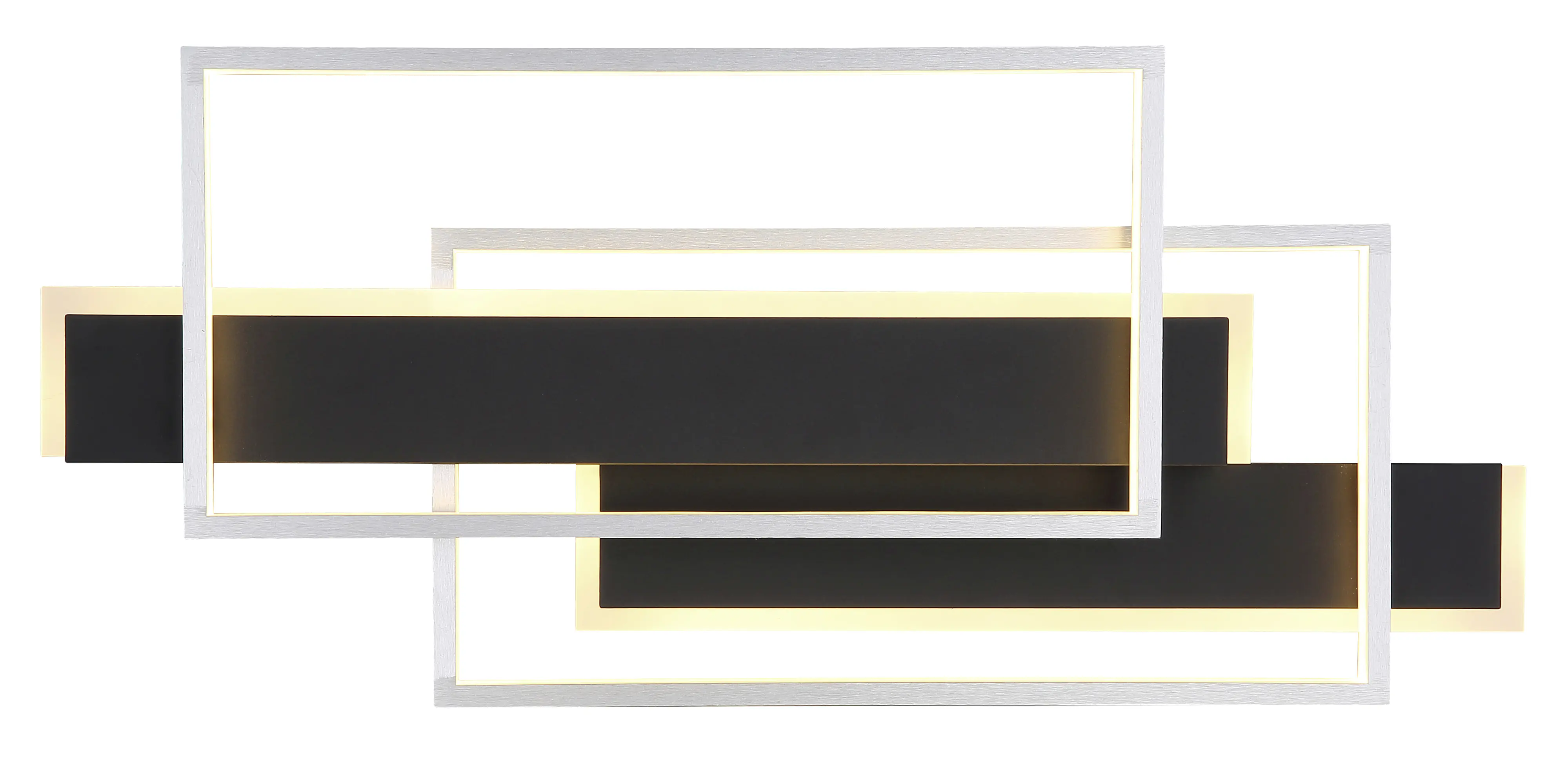 Globo Deckenleuchte Finnley 62 x 27 cm schwarz warmweiß