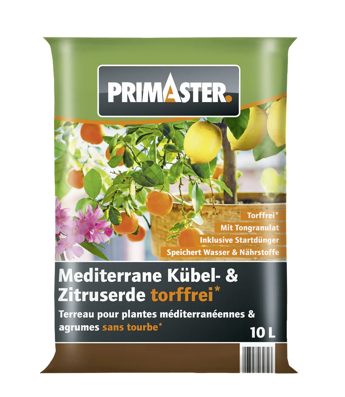 Primaster Mediterrane Kübel- & Zitruserde torffrei 10 L