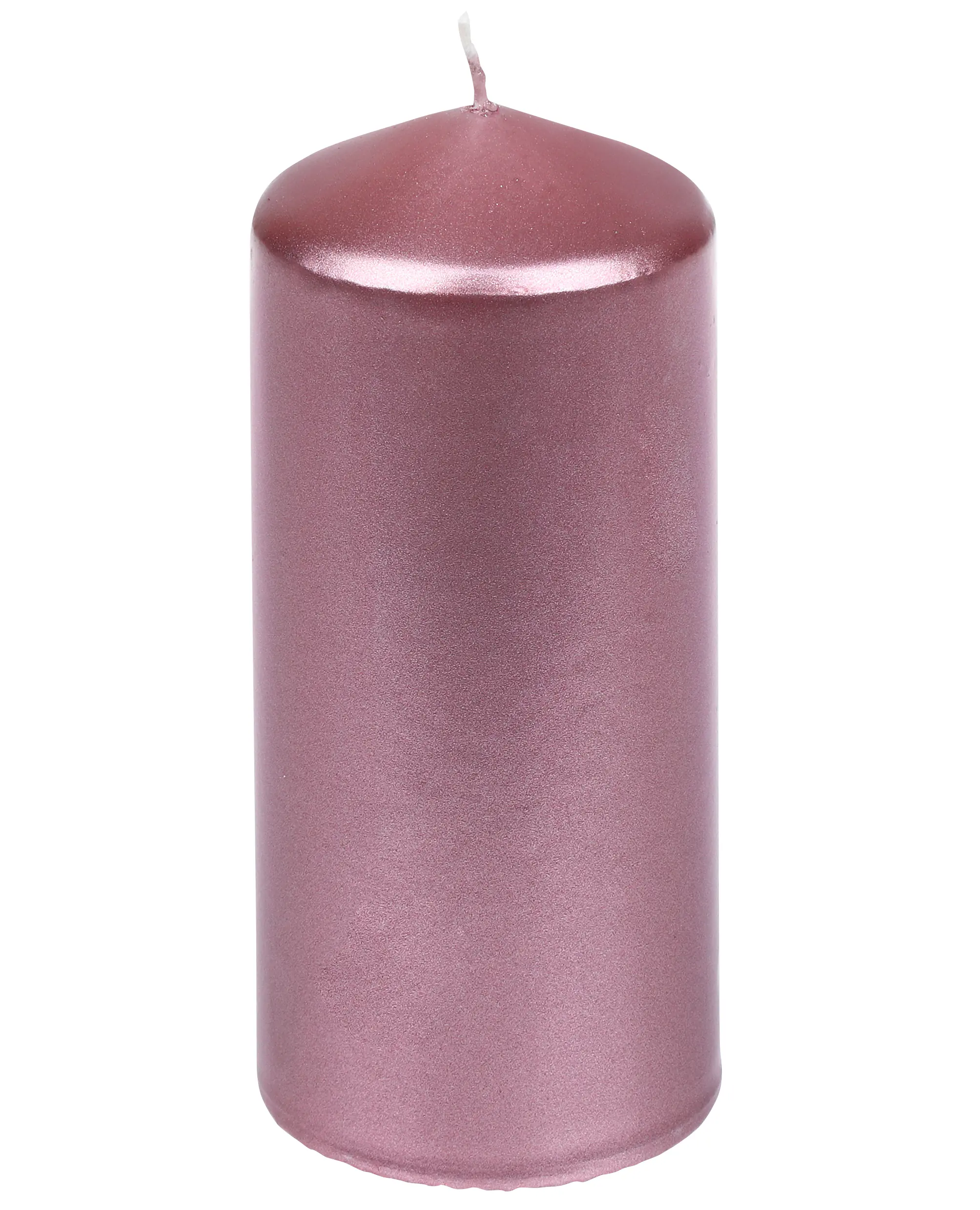 Steinhart Stumpenkerze Edelglanz Ø 5,7 x 13 cm antikrosa
