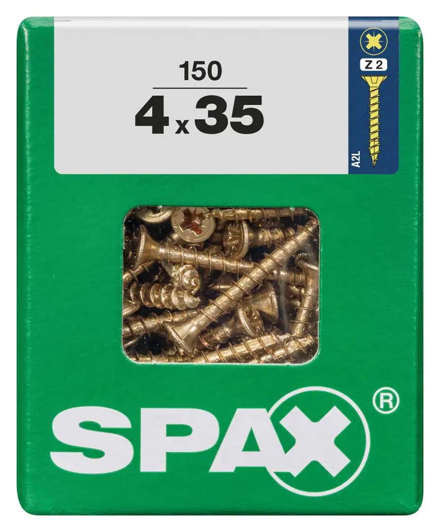 Spax Universalschrauben 4.0 x 35 mm PZ 2 - 150 Stk.