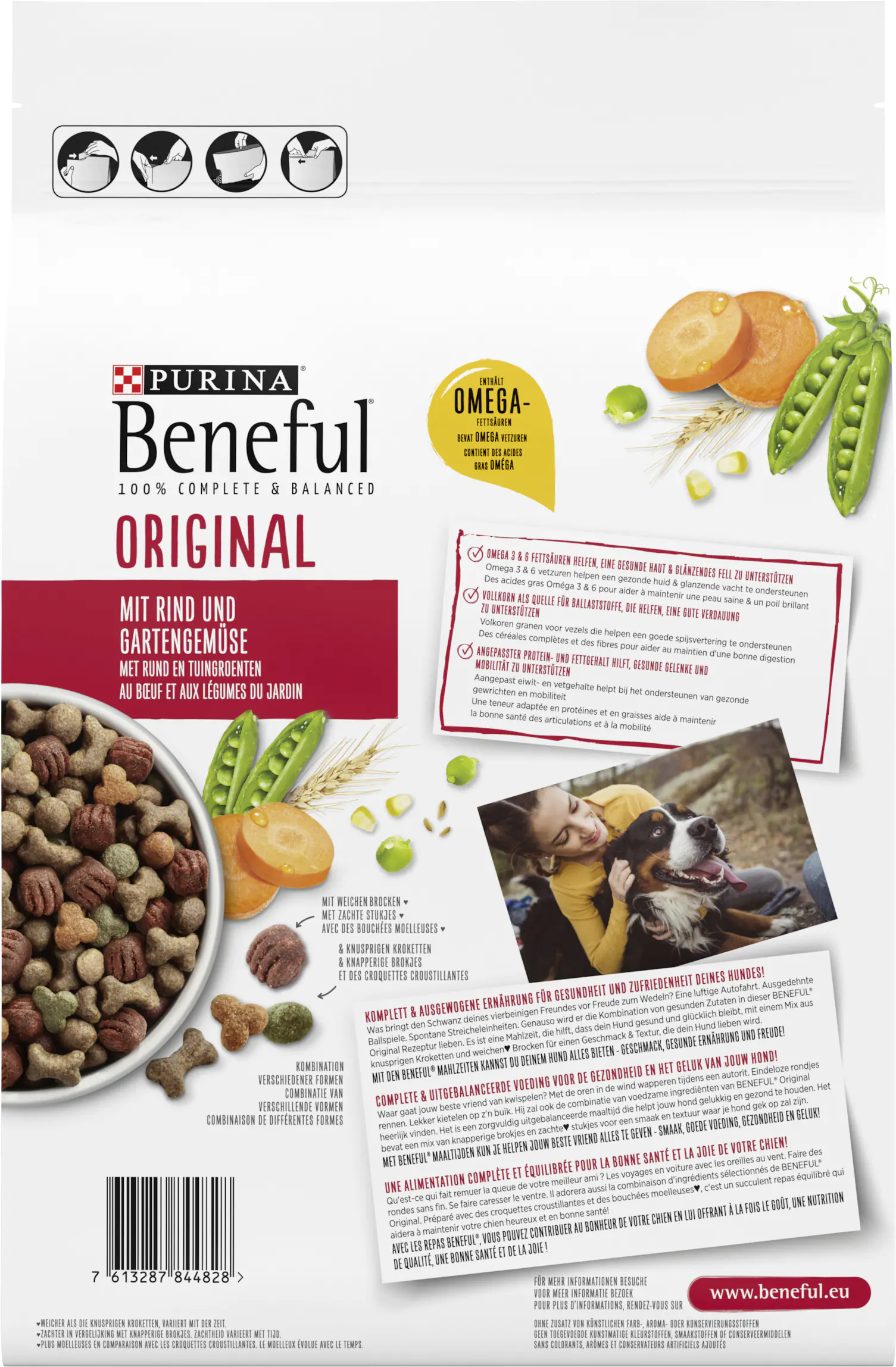Beneful Hundefutter Original mit Rind & Gartengemüse 2,8 kg