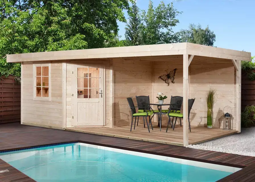 Weka Saunahaus SALO Gr. 2 Sparset 7,5 kW BioS natur