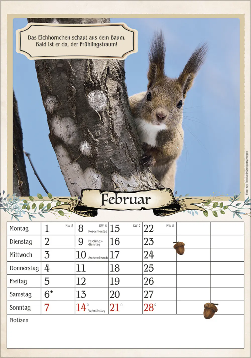 Korsch Kalender Rentner 2027 mit Witzen & Rezepten