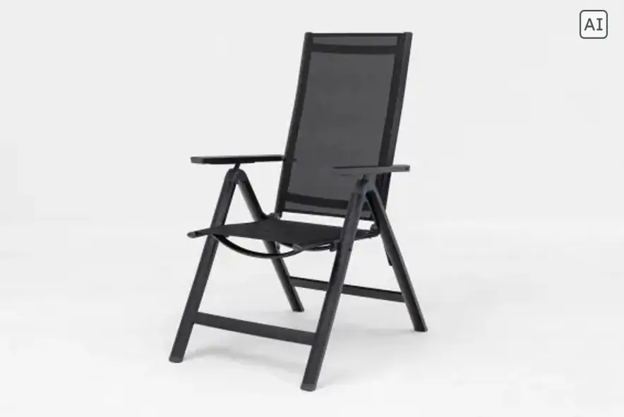 Primaster Gartenstuhl Aluminium Sorrento klappbar anthrazit
