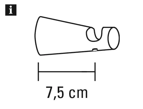 Gardinia Holz-Gardinenstangen-Set Koro 1-Lauf 200 cm buche-optik
