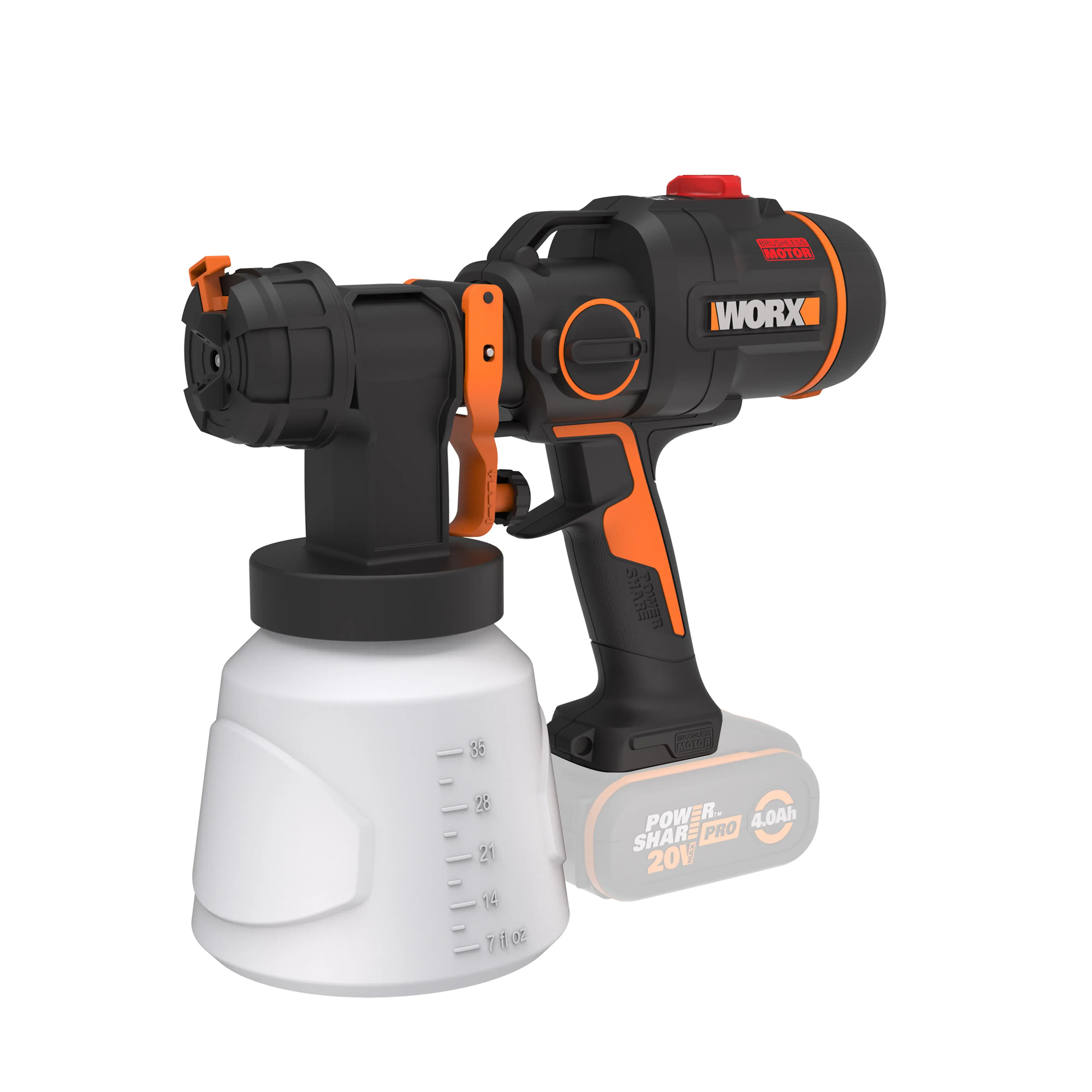Worx NITRO Akku-Farbsprühgerät WX020.9 20 V Solo Worx NITRO Akku-Farbsprühgerät WX020.9 20 V Solo