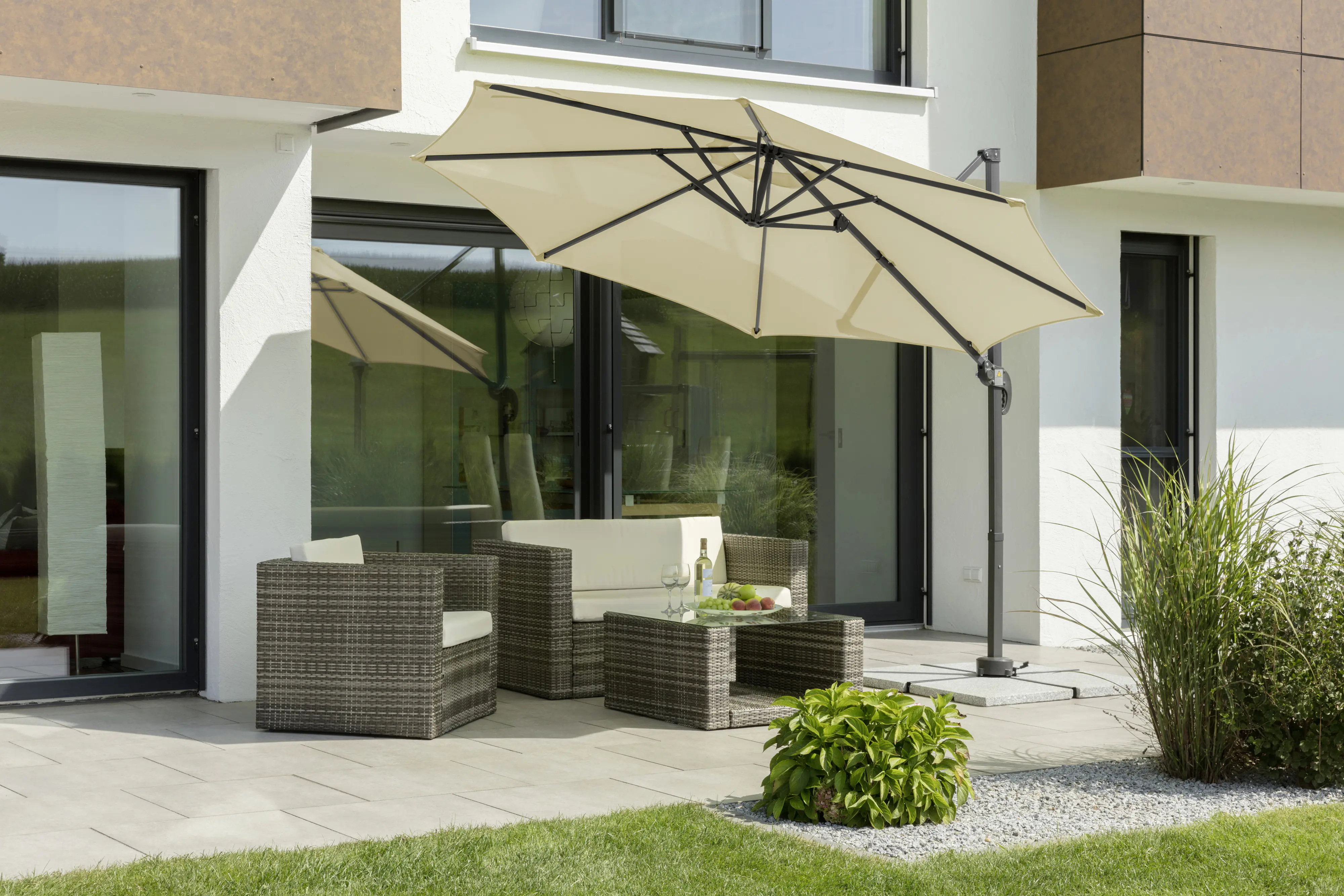 Schneider Sonnenschirm Rhodos Junior natur Ø 300 cm