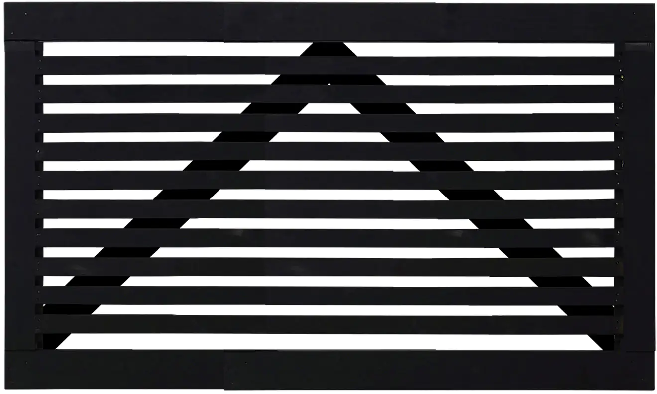 Tokyo Einzeltor Breit - 150 x 90 cm - schwarz