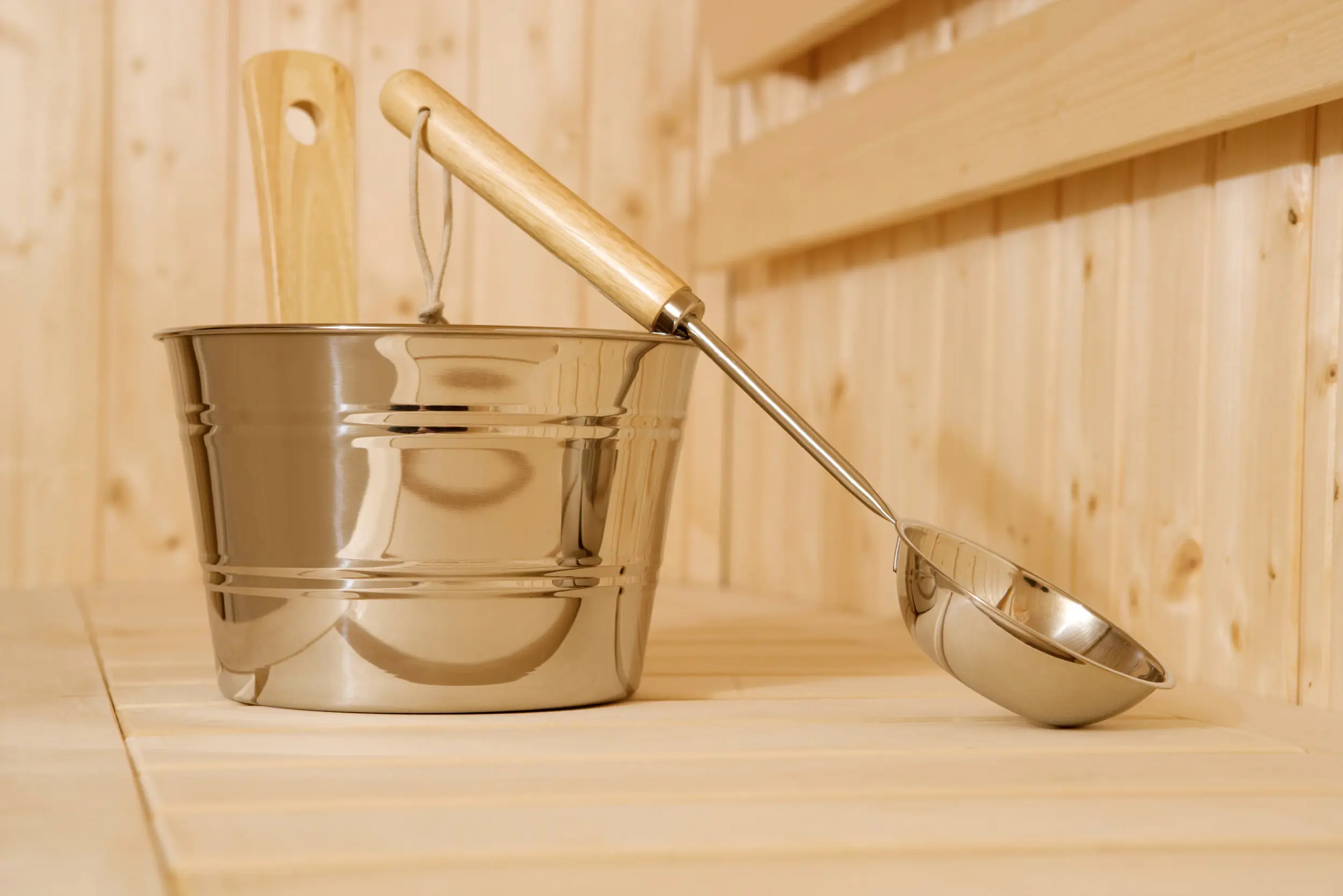 Weka Exklusives Aufguss-Set Edelstahl Inkl. Schöpfkelle und Kübel