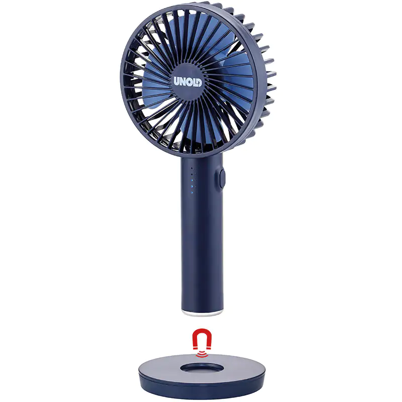 Unold Akku-Handventilator Breezy II blau