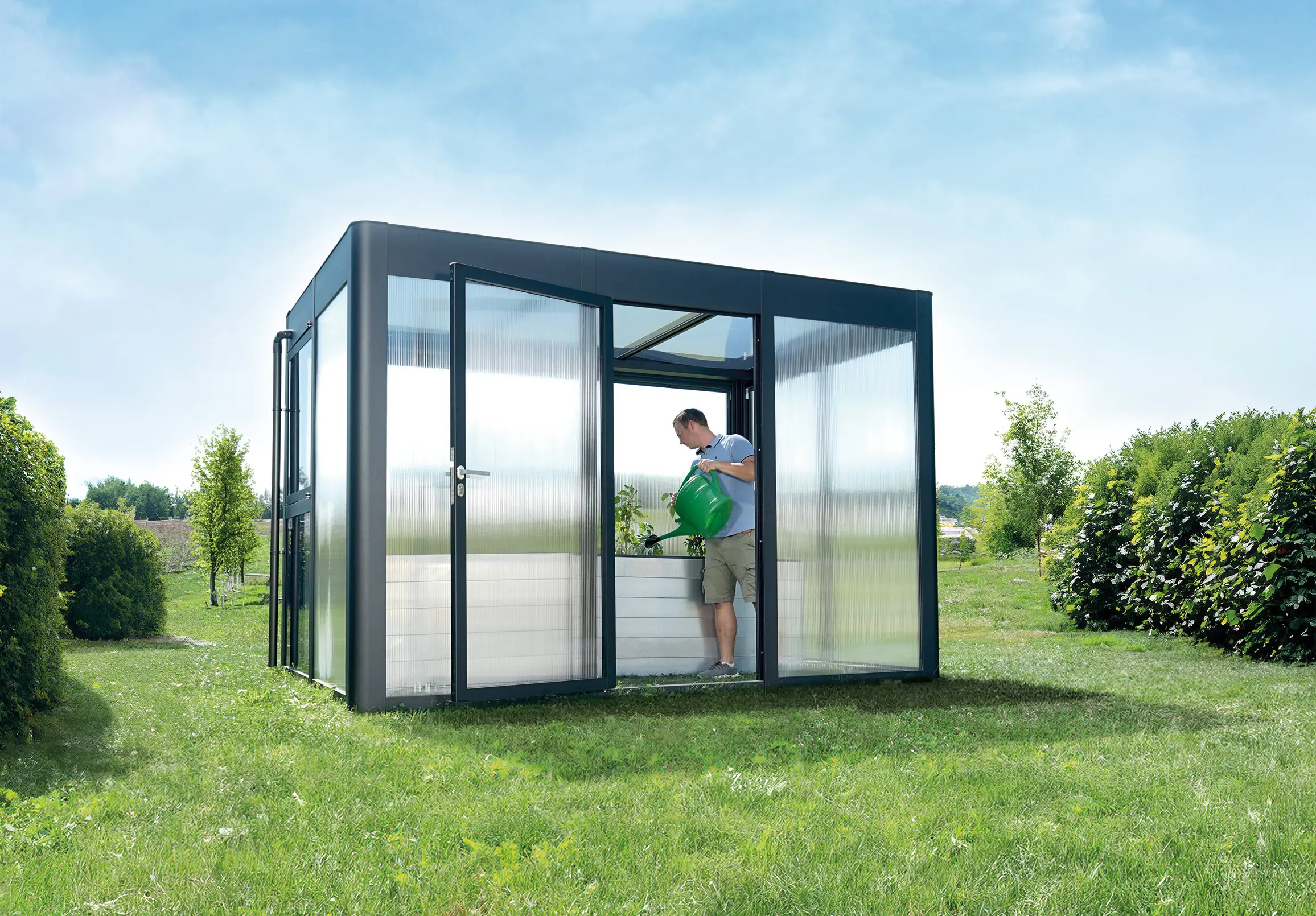 SunElements SunGarden Gartenhaus Select 3.2 338 x 233 cm anthrazit-metallic SunElements SunGarden Gartenhaus Select 3.2 338 x 233 cm anthrazit-metallic