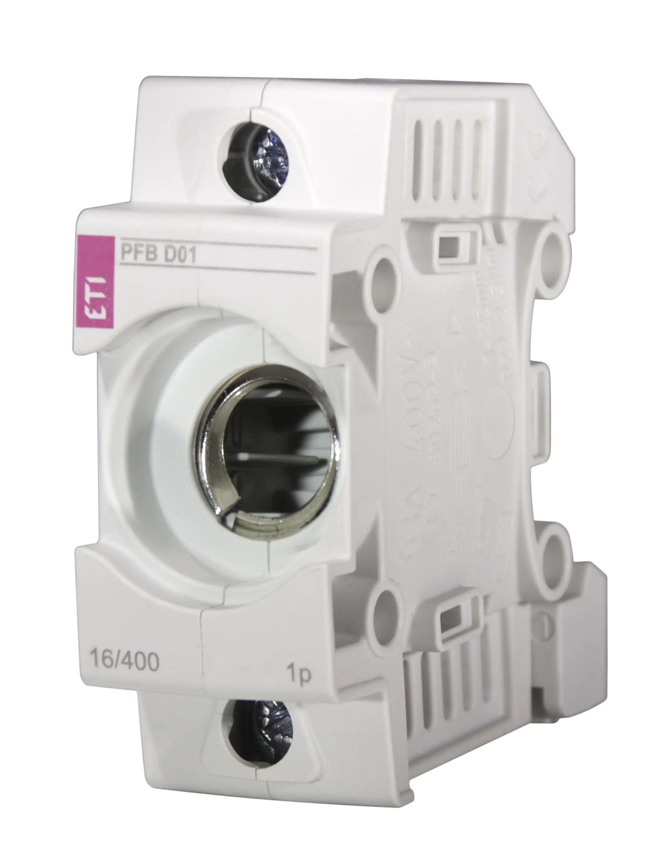 Neozed-Sicherungssockel 1-polig, 16 A, D01, fingersicher, vollisoliert