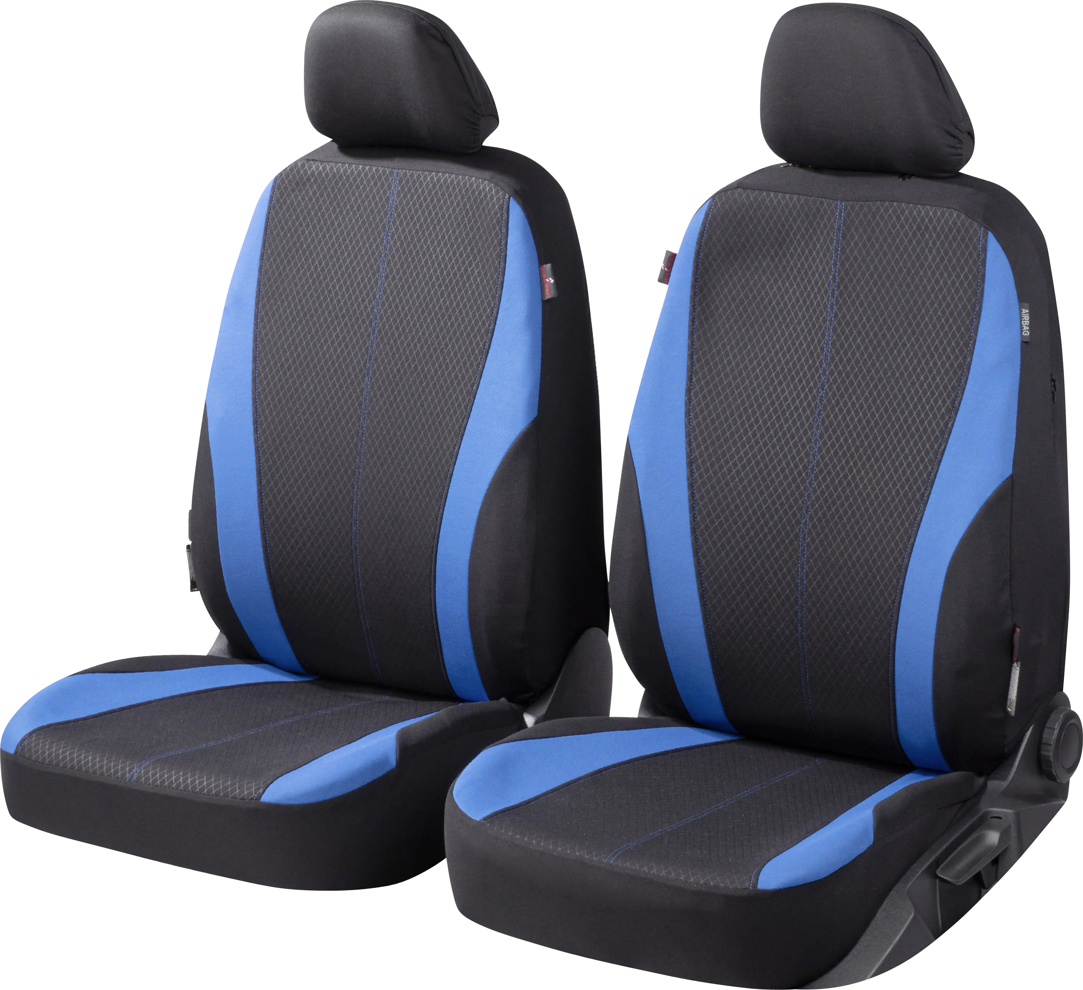 Walser Autositzbezug Dundee Collection Basic Vordersitze schwarz-blau