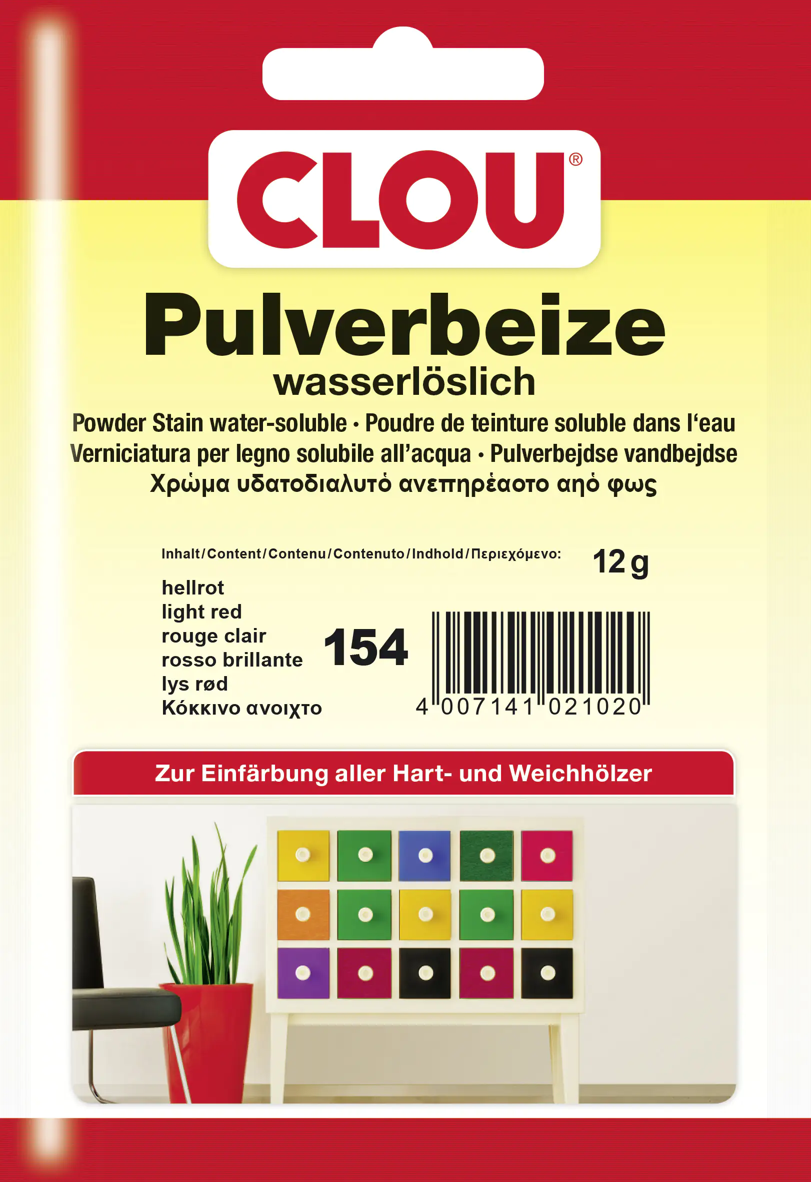4007141021020 Clou Pulverbeize 12 g hellrot