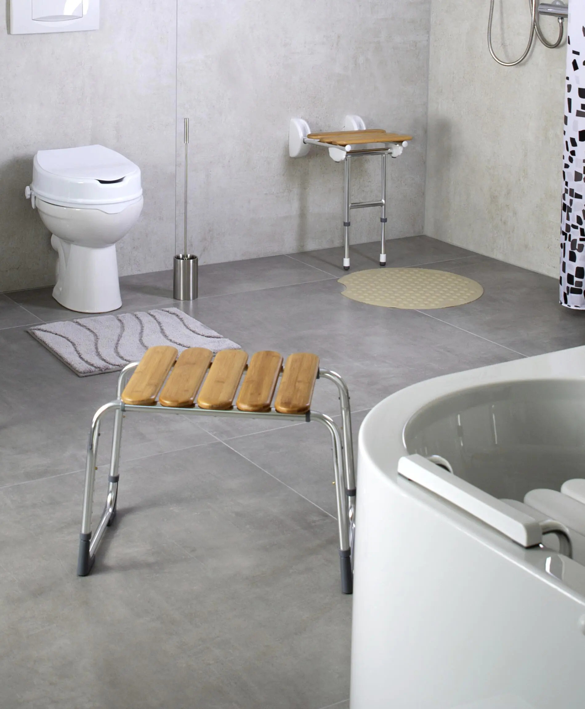 Ridder Bad-Hocker Pro, natur, höhenverstellbar, Ridder Bad-Hocker Pro, natur, höhenverstellbar,