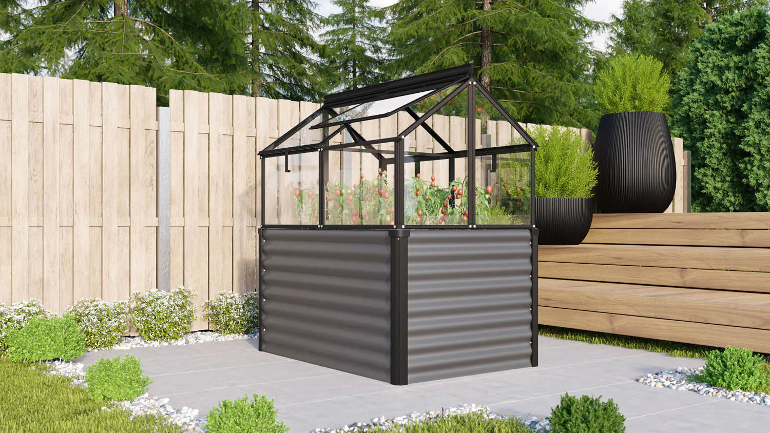 Vitavia Hochfrühbeet Paris 83,1 x 119 x 71,9 cm 3 mm Sicherheitsglas Vitavia Hochfrühbeet Paris 83,1 x 119 x 71,9 cm 3 mm Sicherheitsglas