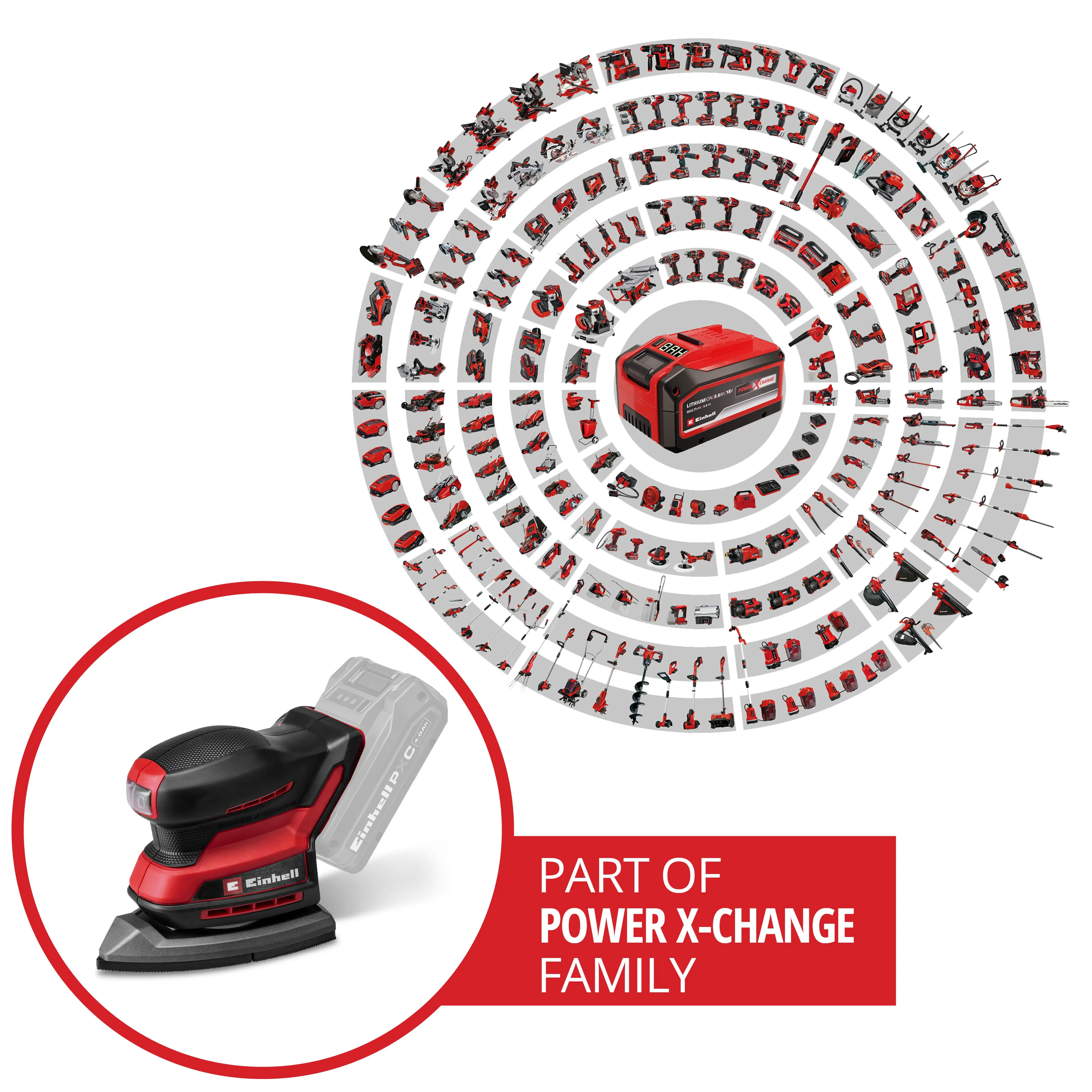 Einhell Expert Akku-Multischleifer TE-OS 18/150-2 Li Solo