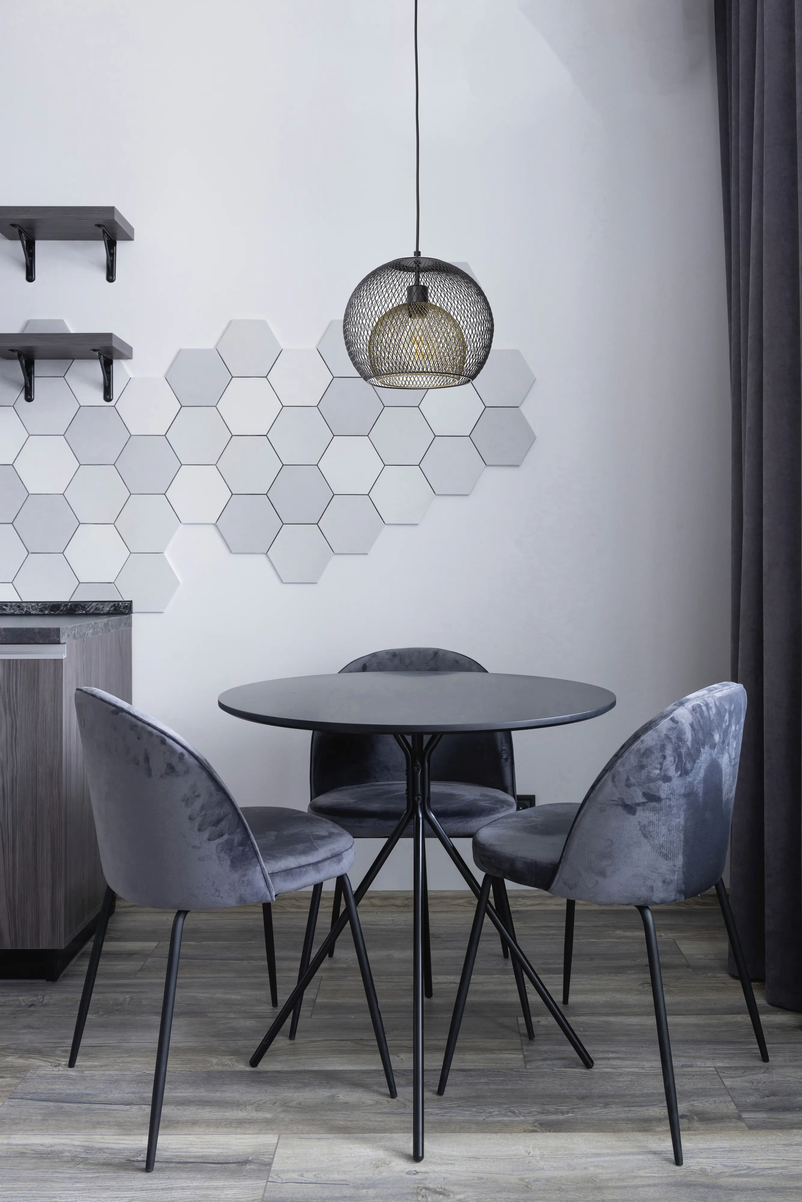 Globo Hängeleuchte Selina Ø 30 x 150 cm schwarz