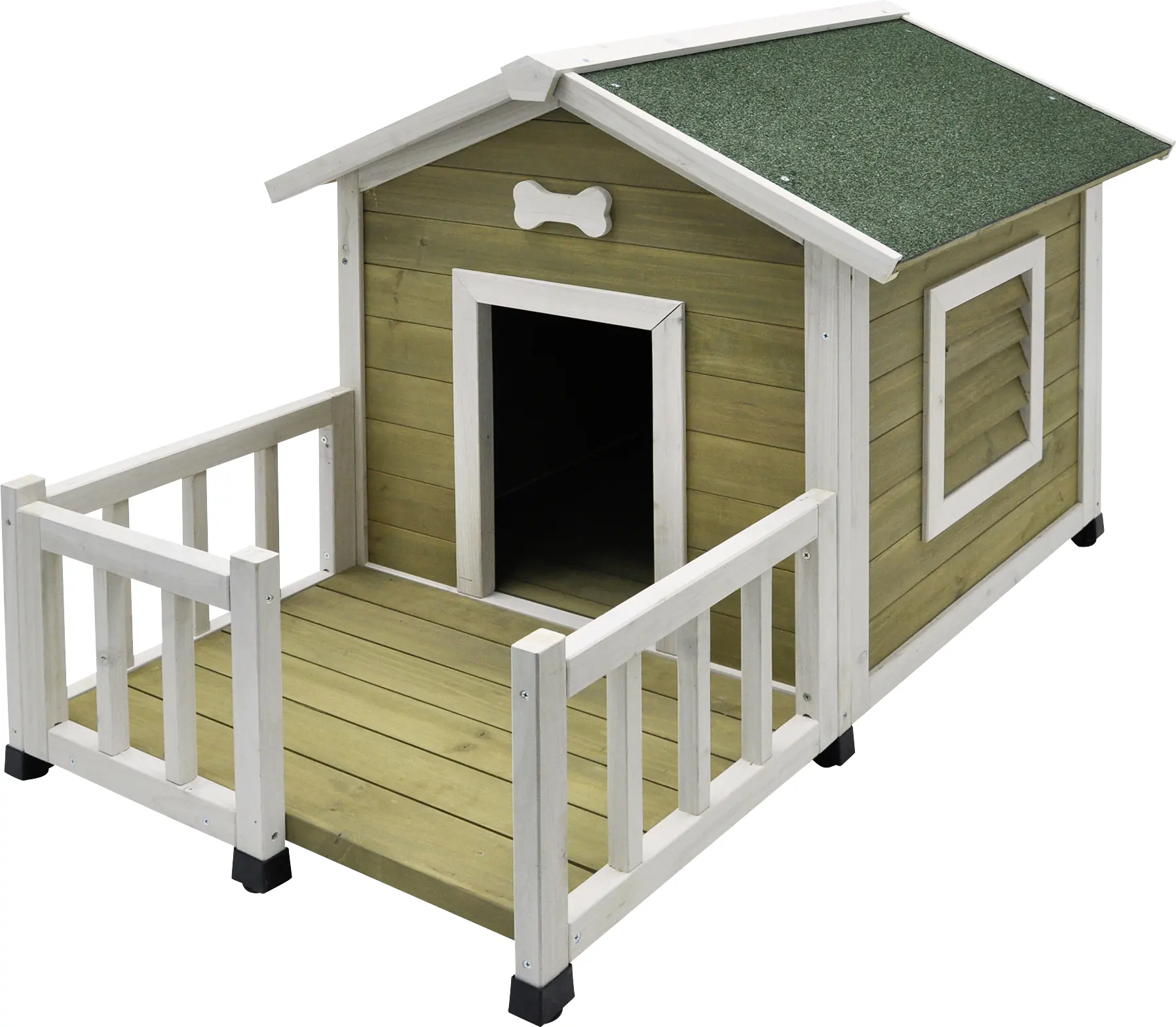 Nobby Hundehütte Talamone Java 115 x 76 cm braun-weiß