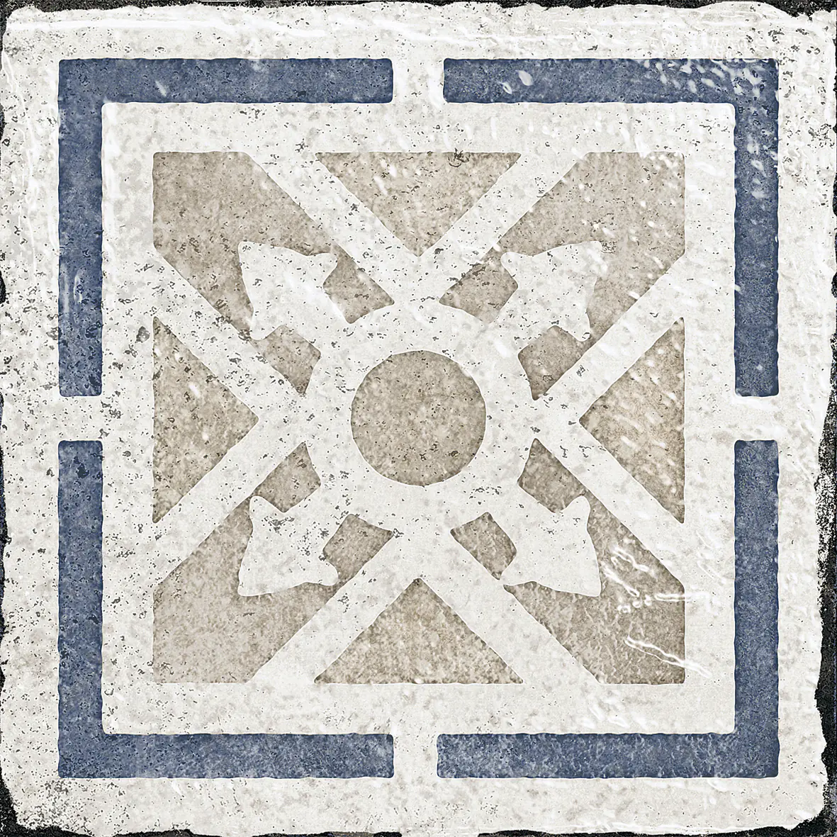 Bodenfliese Feinsteinzeug Marrakesh 20 x 20 cm blau-beige Bodenfliese Feinsteinzeug Marrakesh 20 x 20 cm blau-beige