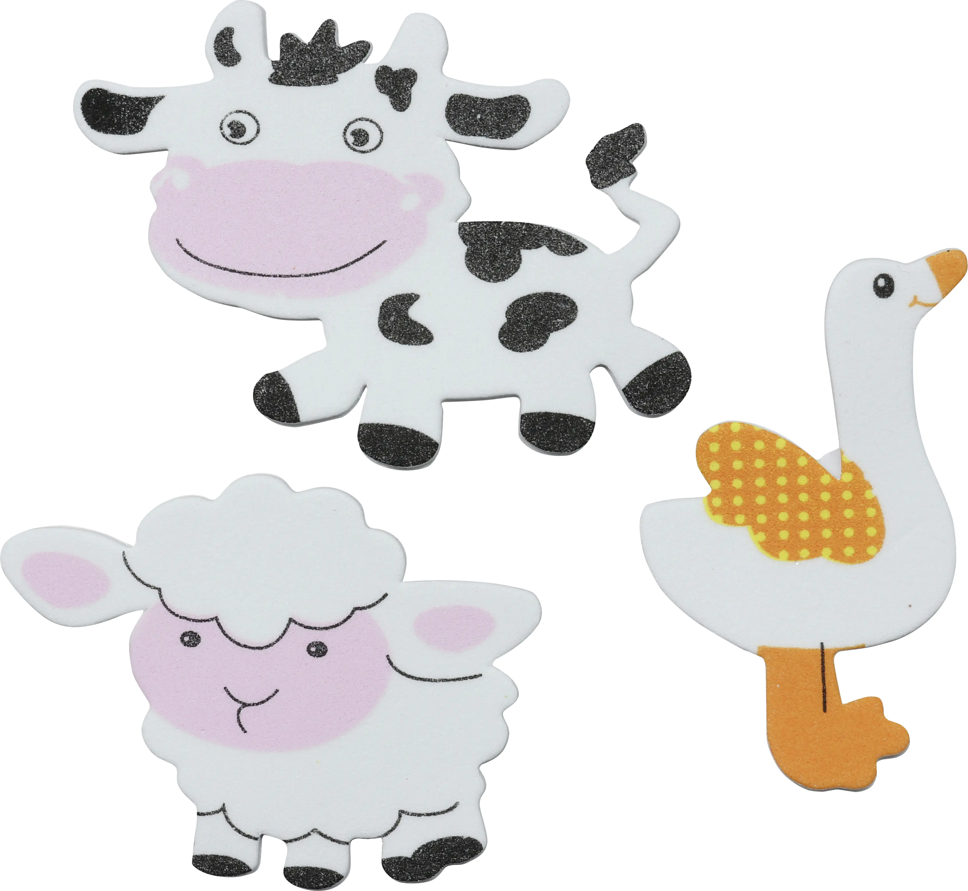 Glorex Moosgummi Sticker Bauernhof selbstklebend , 29 Stück