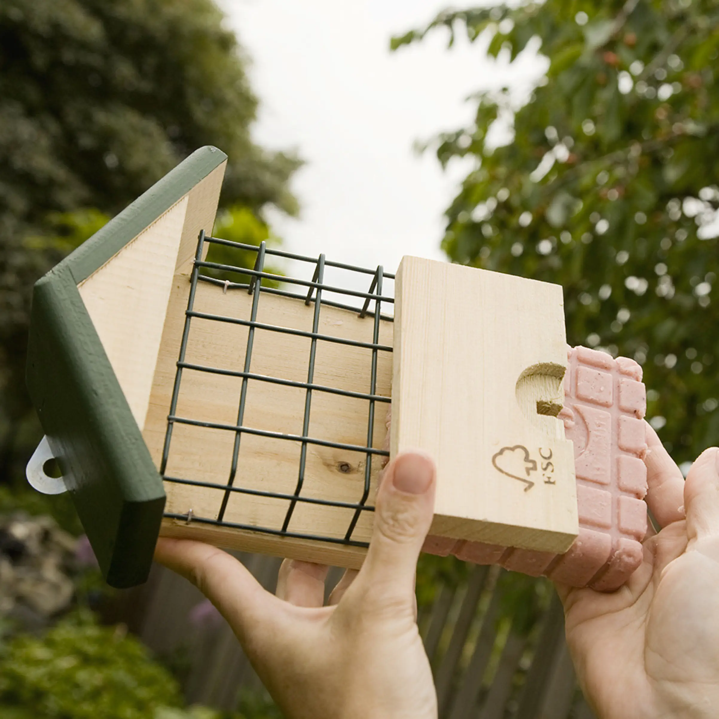 CJ Wildlife Wand Energieblock-Halter Ohio natur/grün LxBxH: 16,7x7x17,5 cm