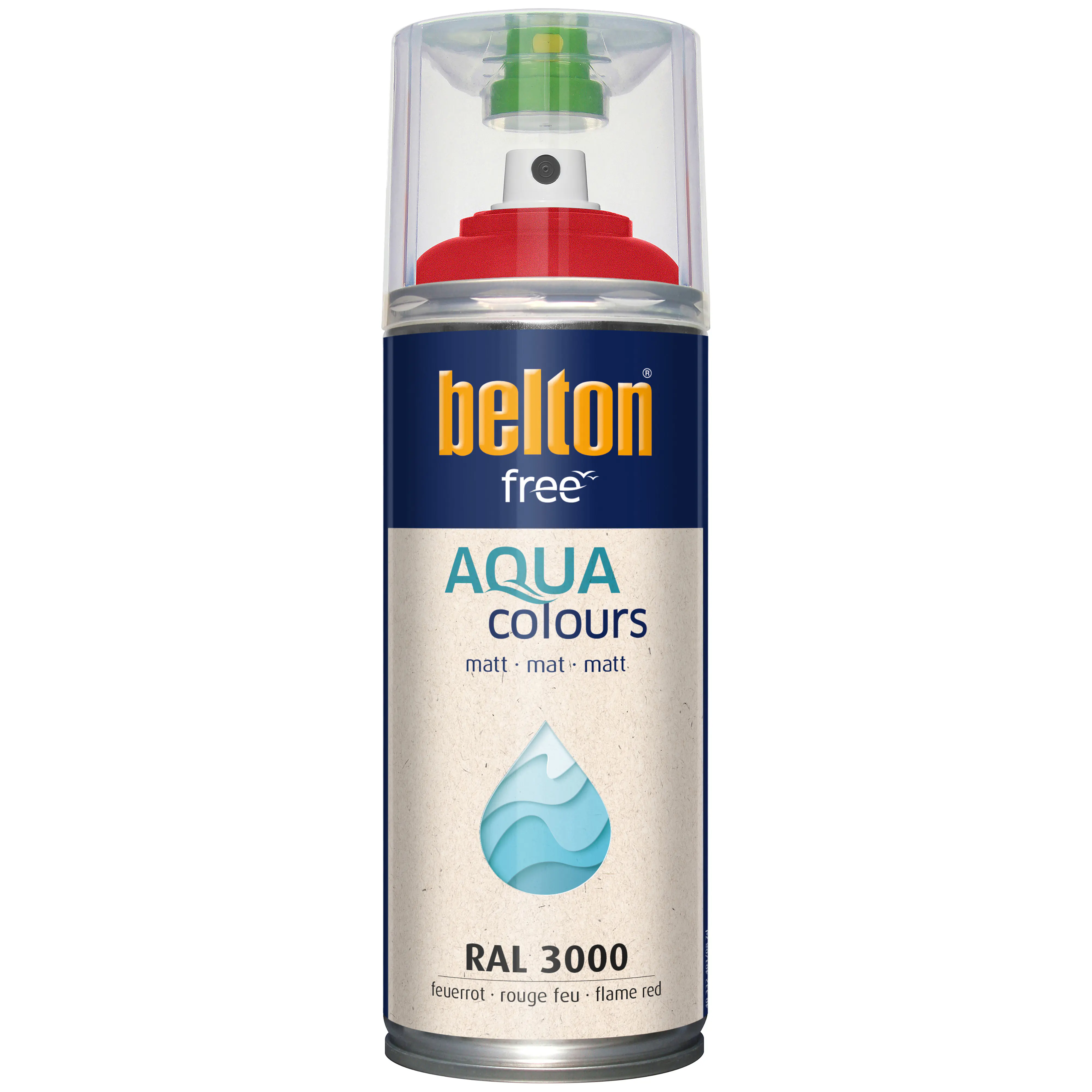 belton free Lackspray AQUAcolours 400 ml feuerrot matt