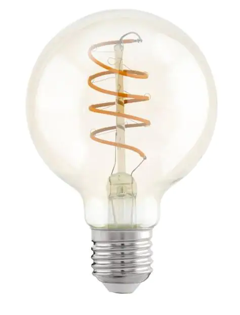 Eglo LED Globe G80 E27 4W amber Eglo LED Globe G80 E27 4W amber