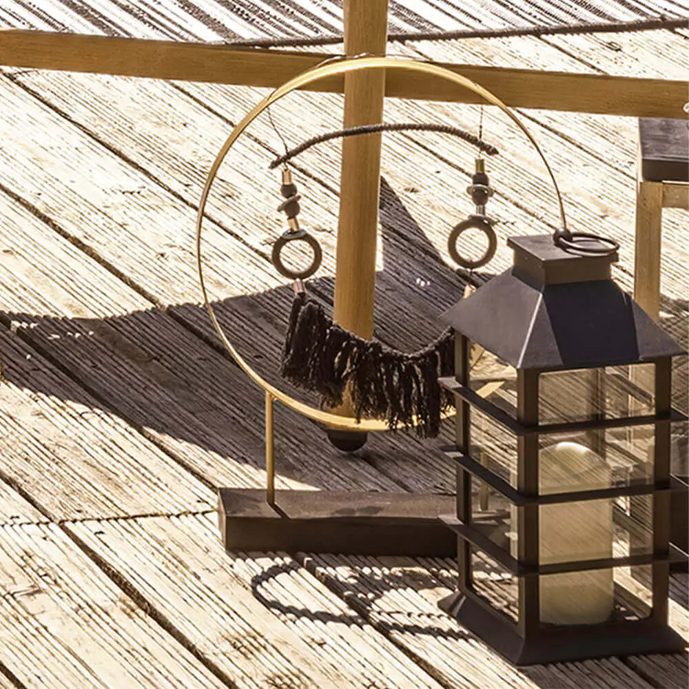 TrendLine LED Laterne schwarz, Höhe 29 cm