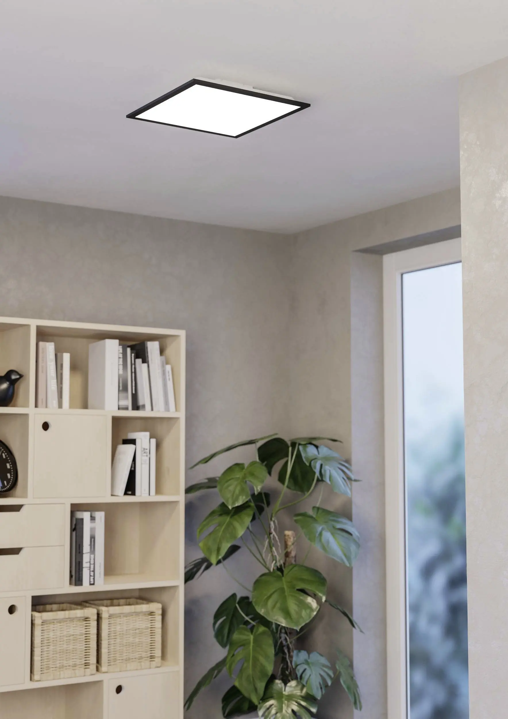 Eglo LED Deckenleuchte Moradillo-Z schwarz 40 x 40 cm RGB dimmbar