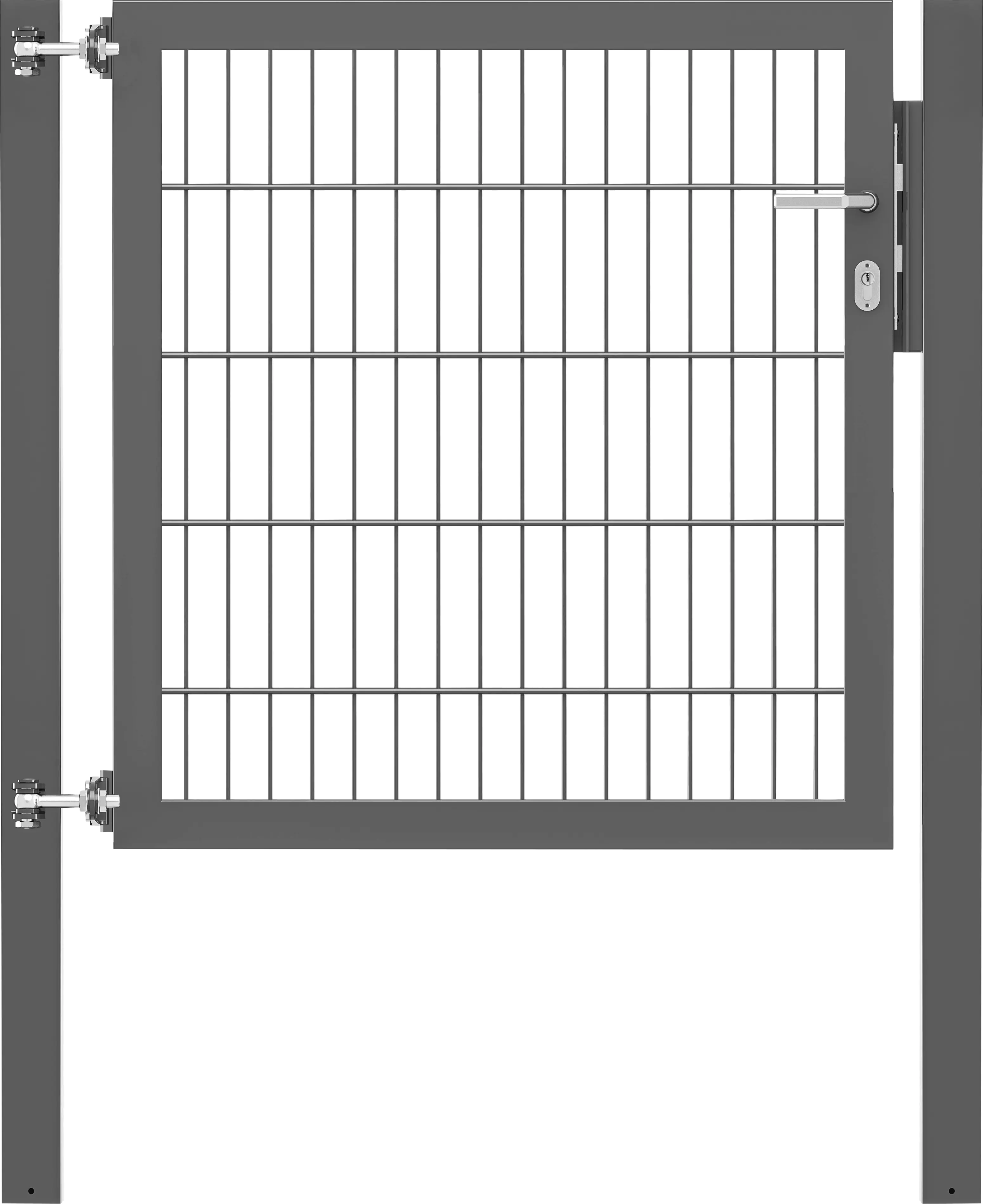 Alberts Einzeltor Flexo Plus anthrazit 100 x 100 cm Alberts Einzeltor Flexo Plus anthrazit 100 x 100 cm