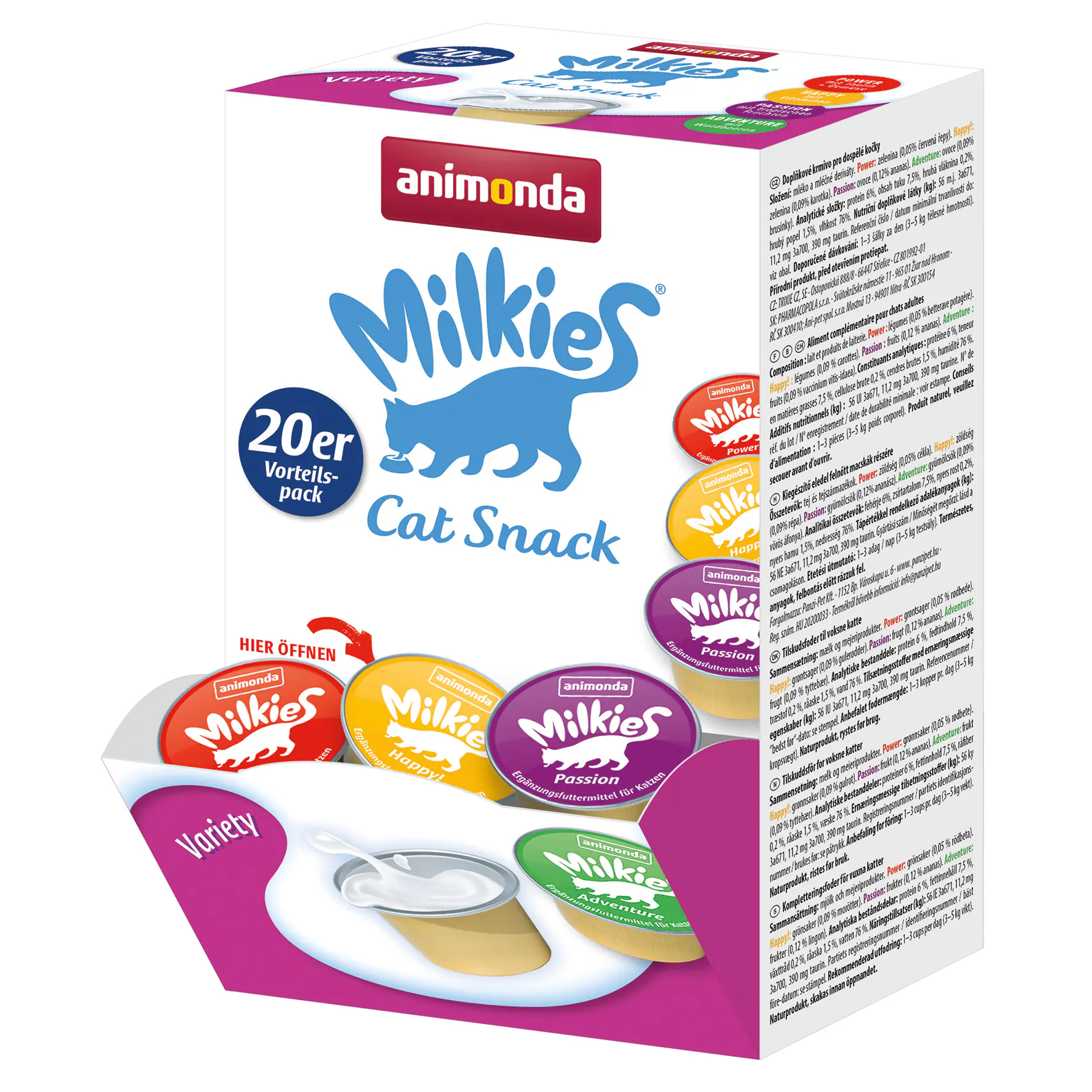 Animonda Milkies Adult Variety 20x15g 20 x 15 g