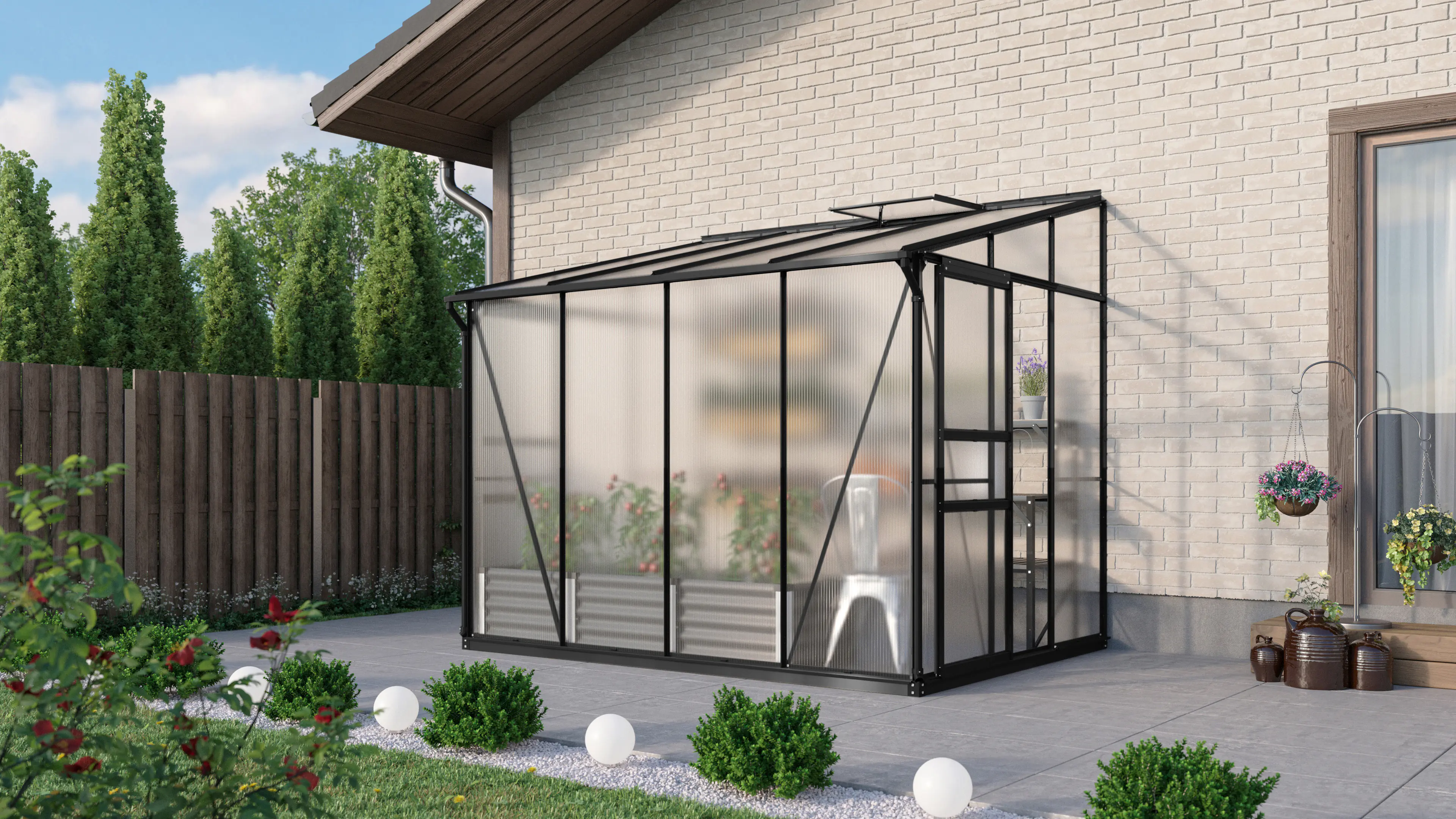 Vitavia Gewächshaus Osiris 5200 201 x 262 cm 6 mm Hohlkammerplatten