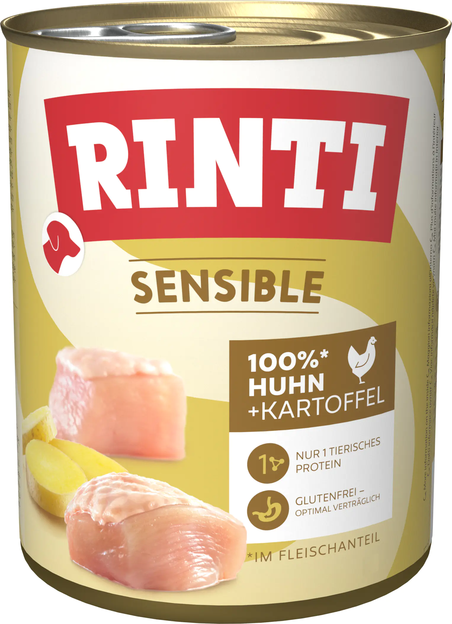 Rinti Hundenassfutter Sensible Huhn & Kartoffel 800 g