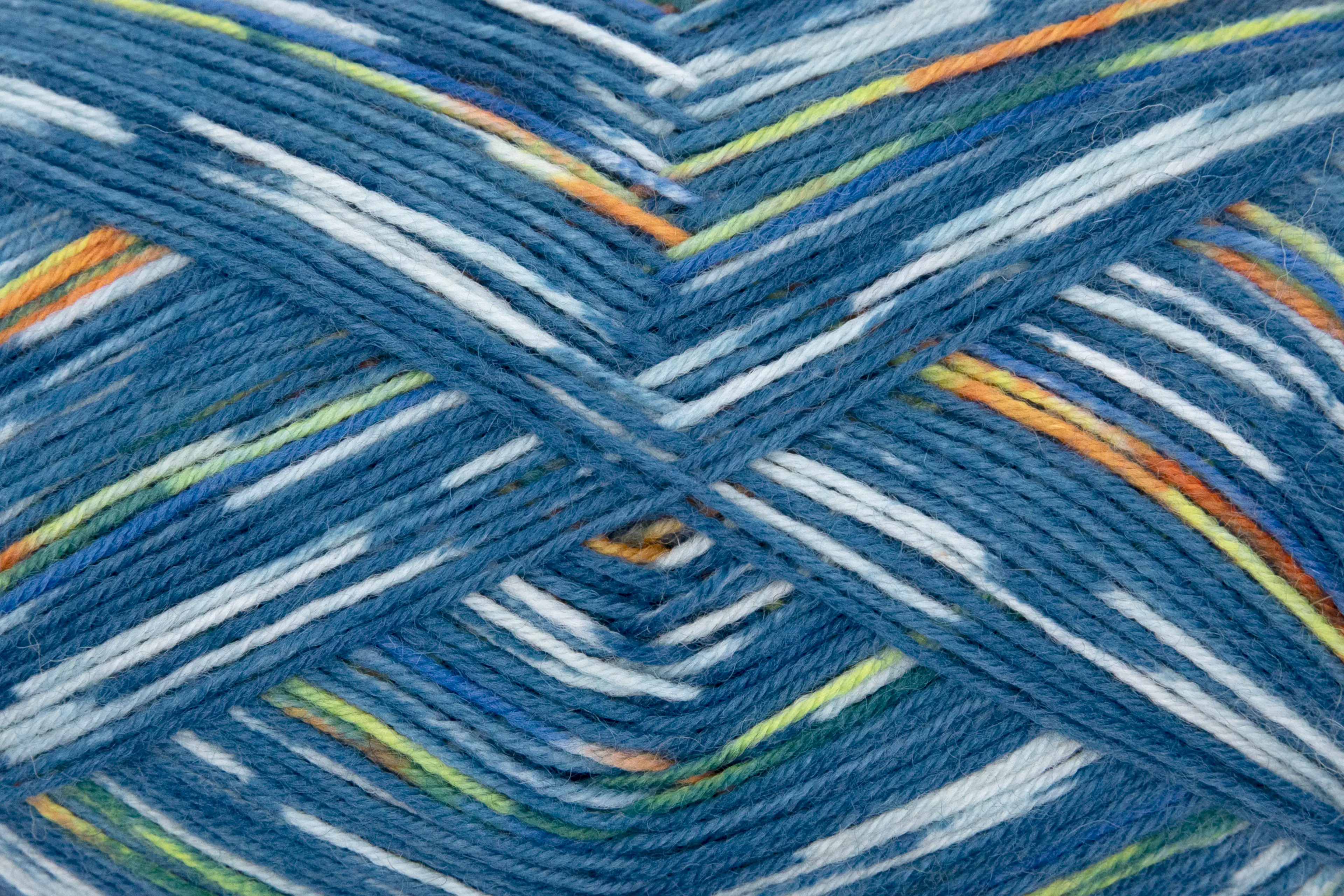 Gründl Sockenwolle Hot Socks 100 g 4-fach, orange-ananas-signalblau