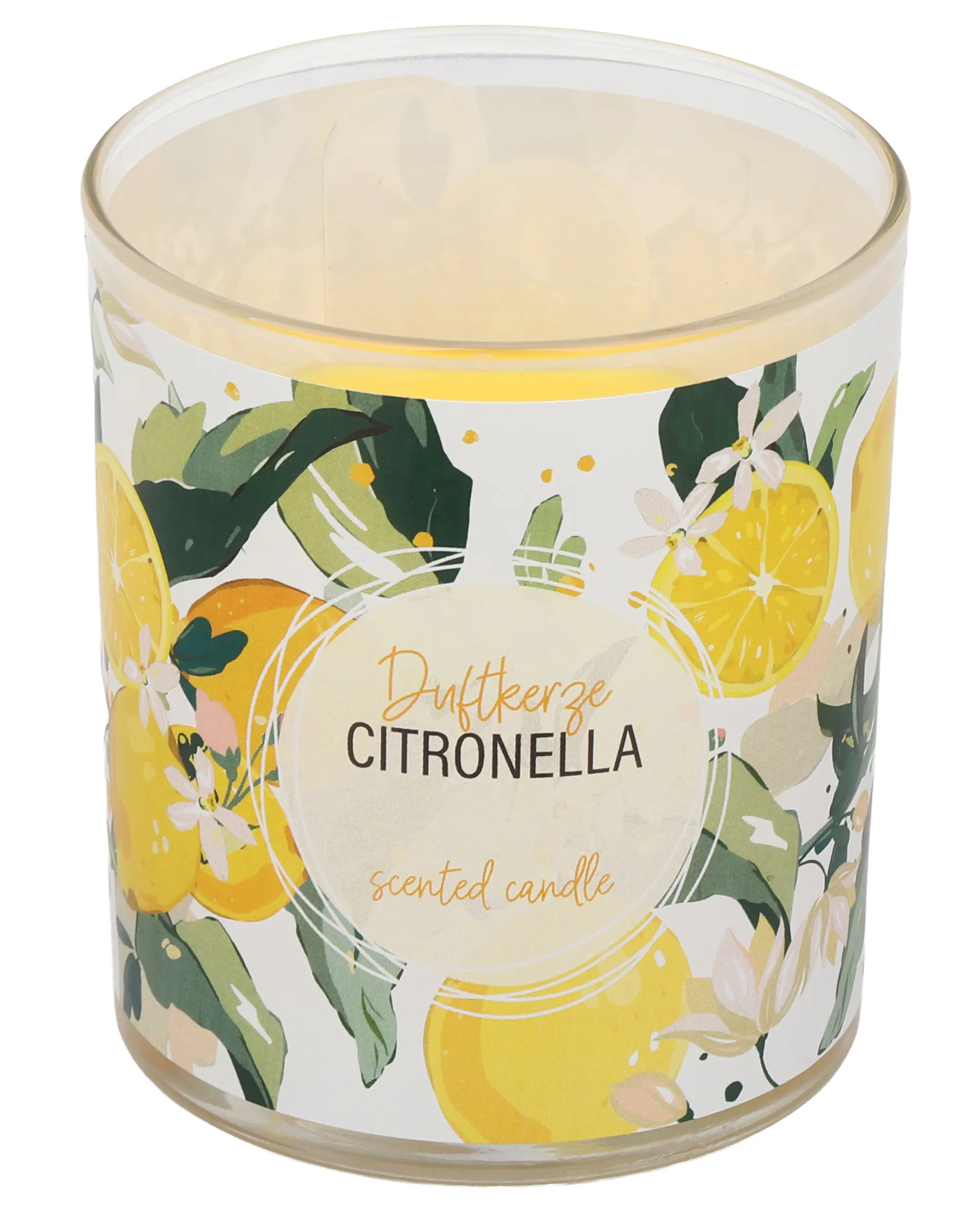 Steinhart Duftkerze im Glas America Citronella Ø 8 x 9,2 cm gelb  