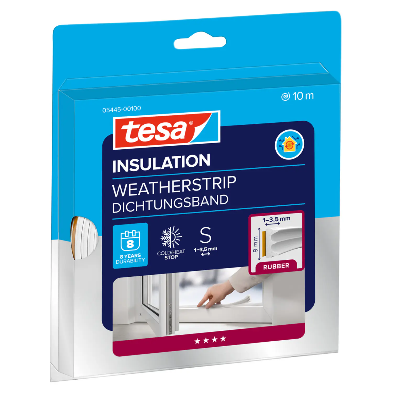 tesa Insulation E-Profil Classic 10 m, weiß