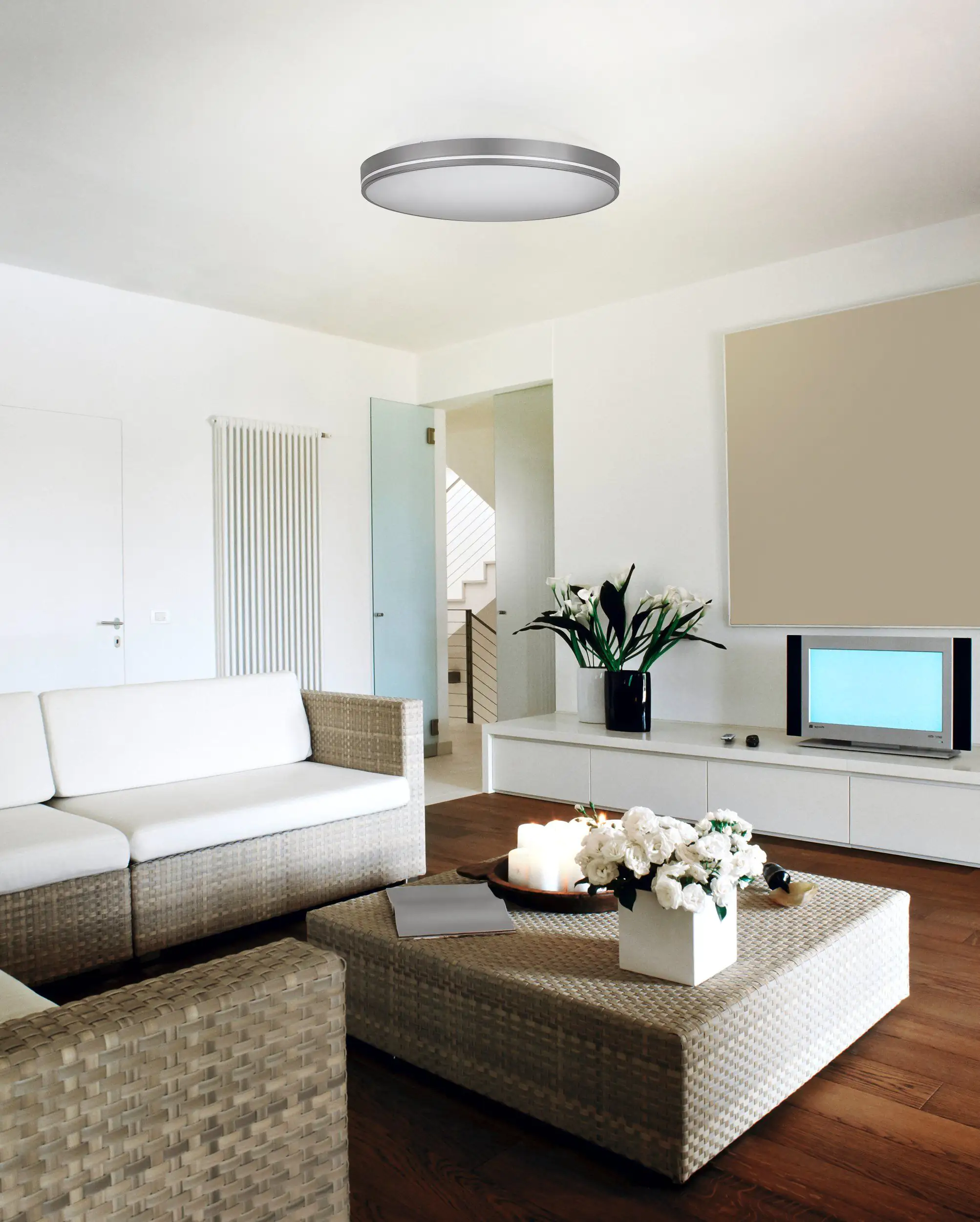 Eglo LED Deckenleuchte Orotava grau Ø 39,5 cm