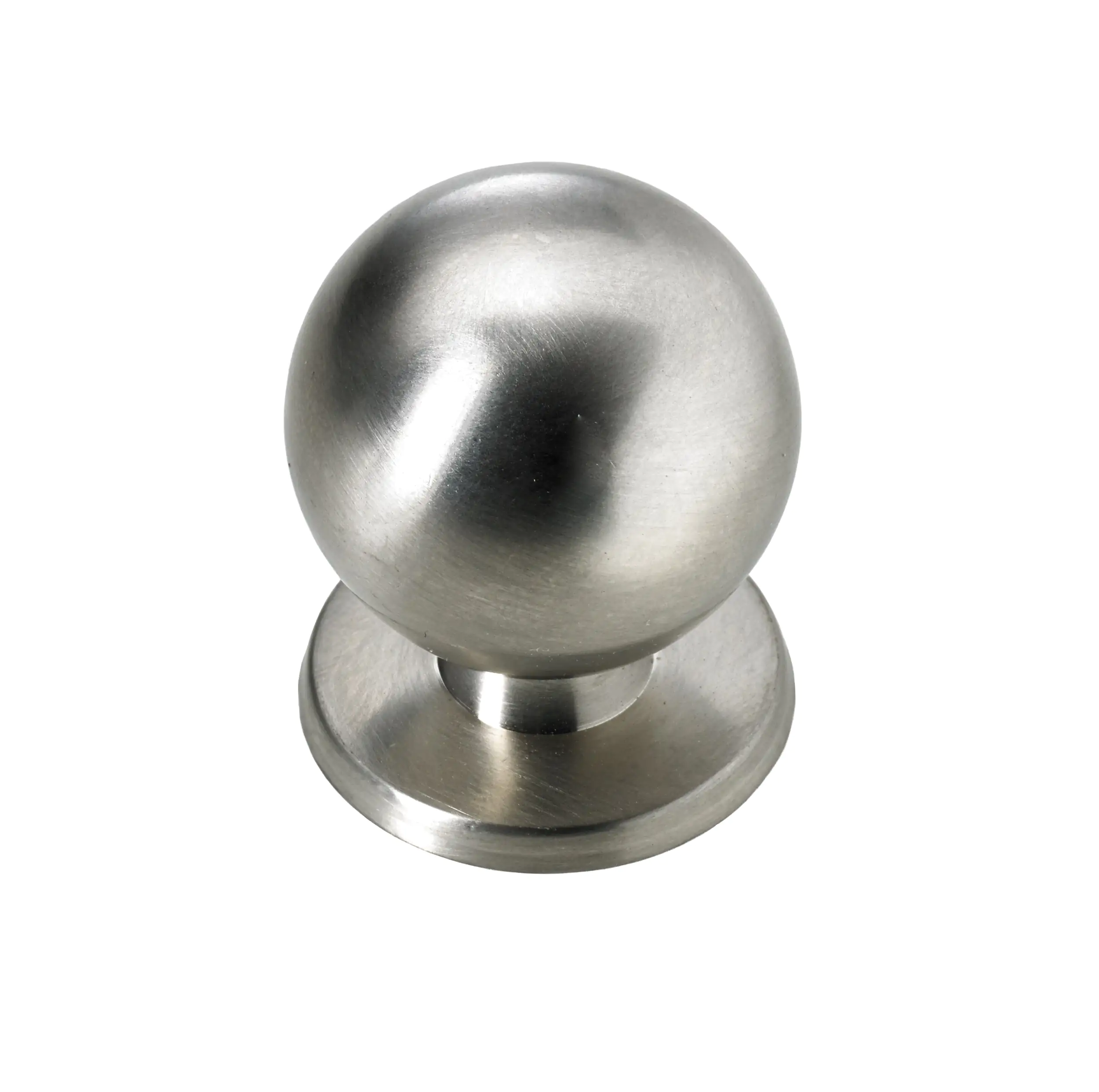 Hettich Möbelknopf Zinkdrukguss Edelstahl-Optik Ø 29,0 mm - 1 Stück