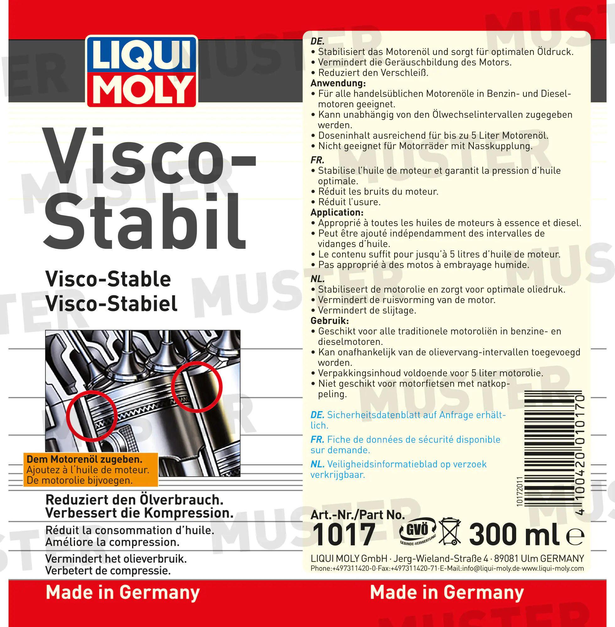 Liqui Moly Visco-Stabil 300 ml Liqui Moly Visco-Stabil 300 ml